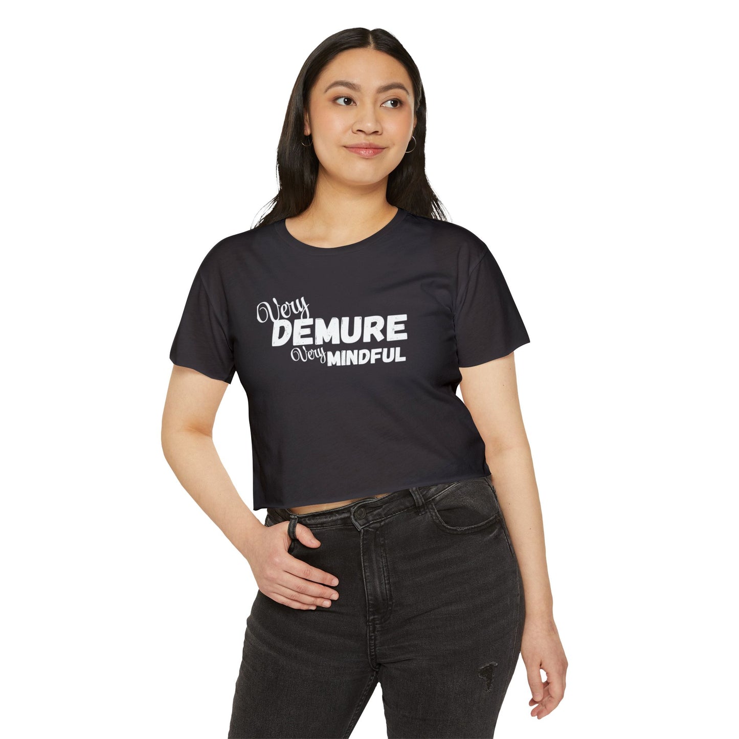 Very demure very mindful Crop Top shirt . Tik tok trend shirts for teens back to school birthdays and Christmas