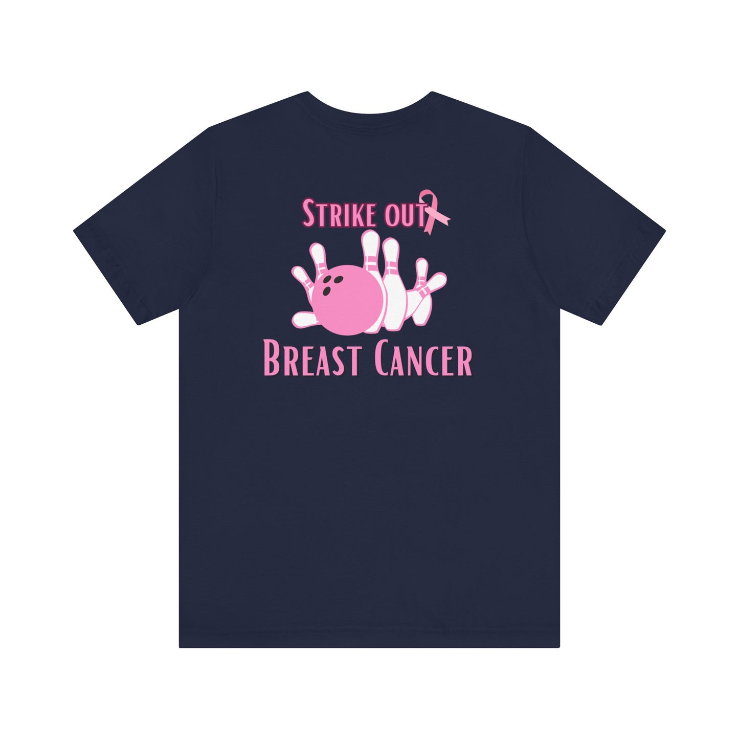 Breast cancer awareness bowling Unisex Jersey Short Sleeve Tee, bowling shirt groups breast cancer awareness, matching bowling  team shirts