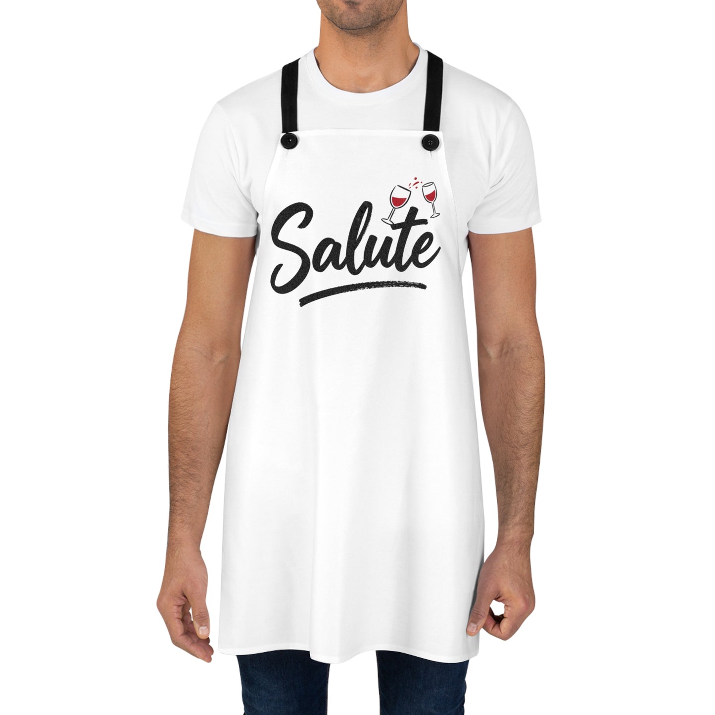 Copy of Salute Wine Apron — Cheers Cooking Apron for Wine Lovers