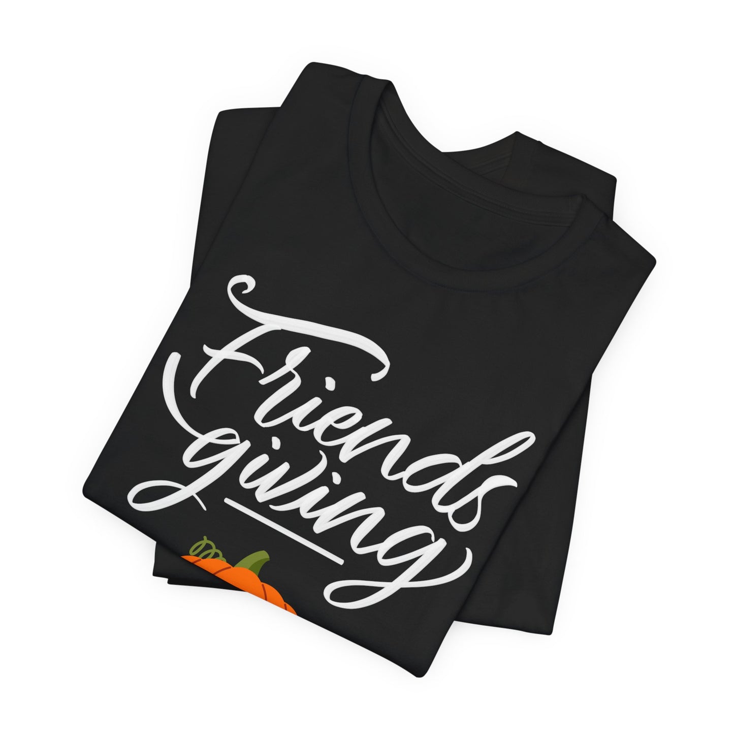 Friendsgiving 2024 Thanksgiving Short Sleeve Tee - Unisex Jersey Shirt, Friendsgiving Tee, Thanksgiving T-Shirt, Holiday Shirt, Family
