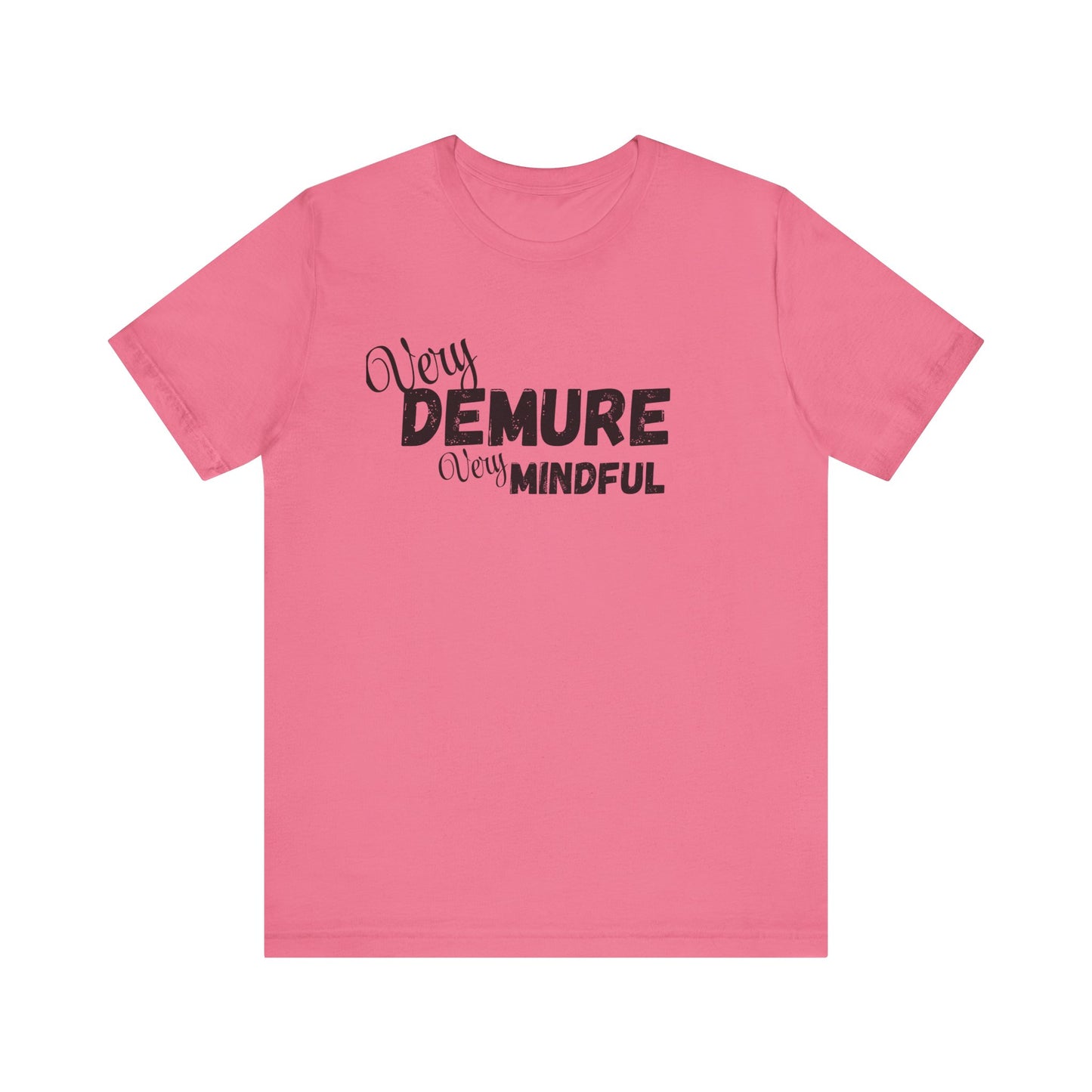 Very demure very mindful cutesy Short Sleeve Tee, tik tok trend shirt, perfect for back to school teen birthdays and Christmas