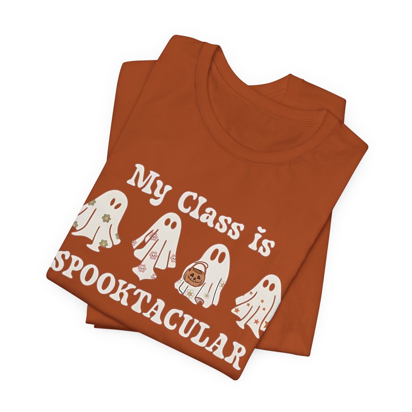 Teachers spooky class patch, Unisex Jersey Short Sleeve Tee, I teach cutest pumpkins in the patch shirt for teacher, Halloween shirts. Men and women teacher shirts