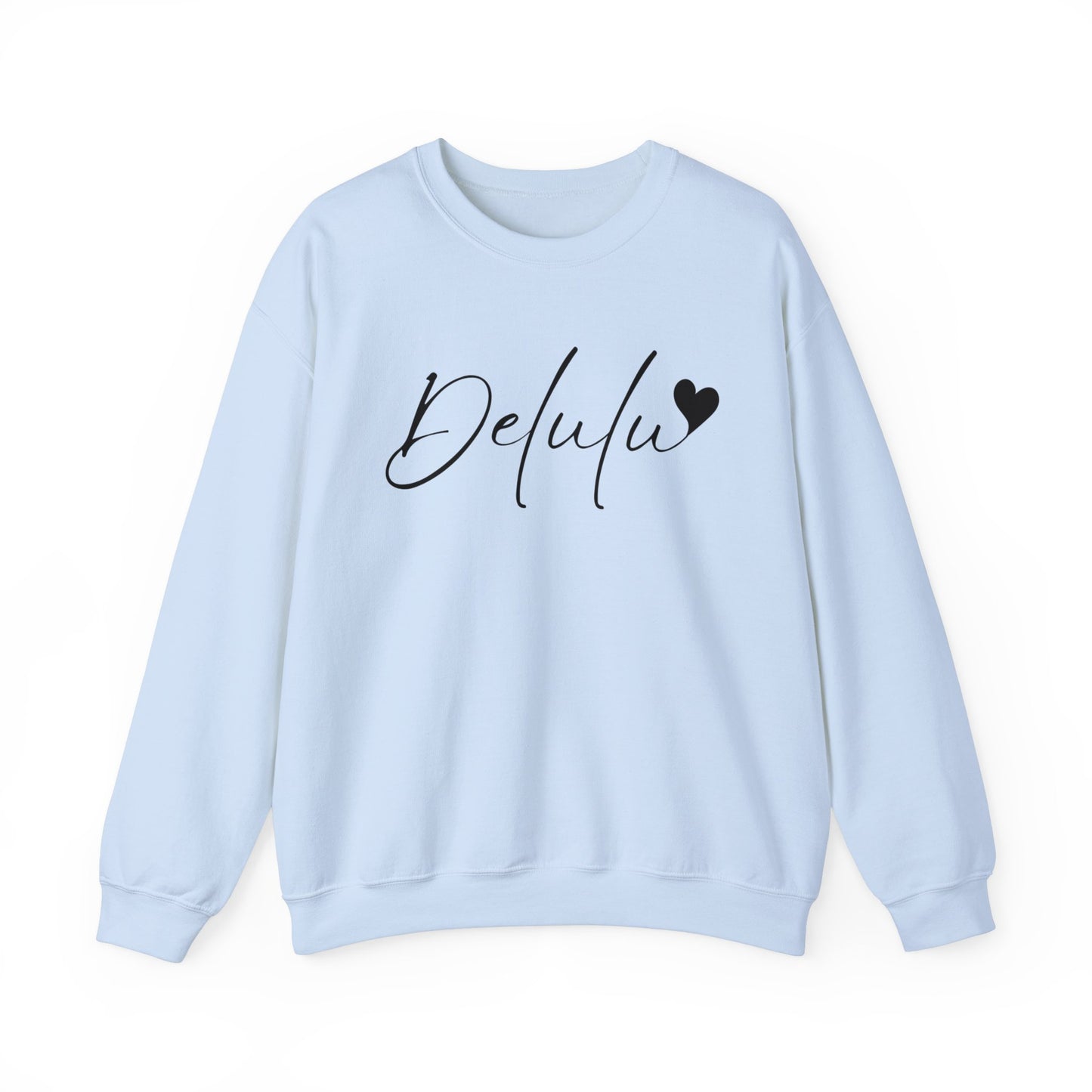 Delulu trendy middle school boy and girl Unisex Heavy Blend™ Crewneck Sweatshirt.delulu style shirt coquette .sweatshirts for boys girl birthday Christmas