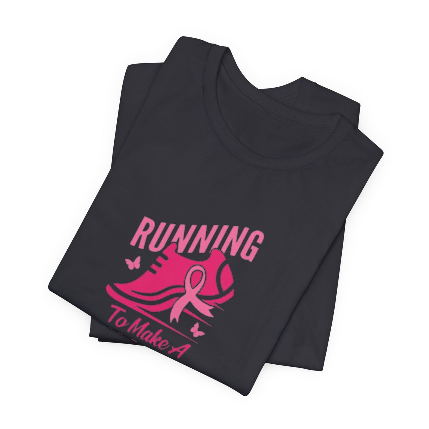 Breast cancer awareness running Unisex Jersey Short Sleeve Tee, breast cancer awareness for runners shirt