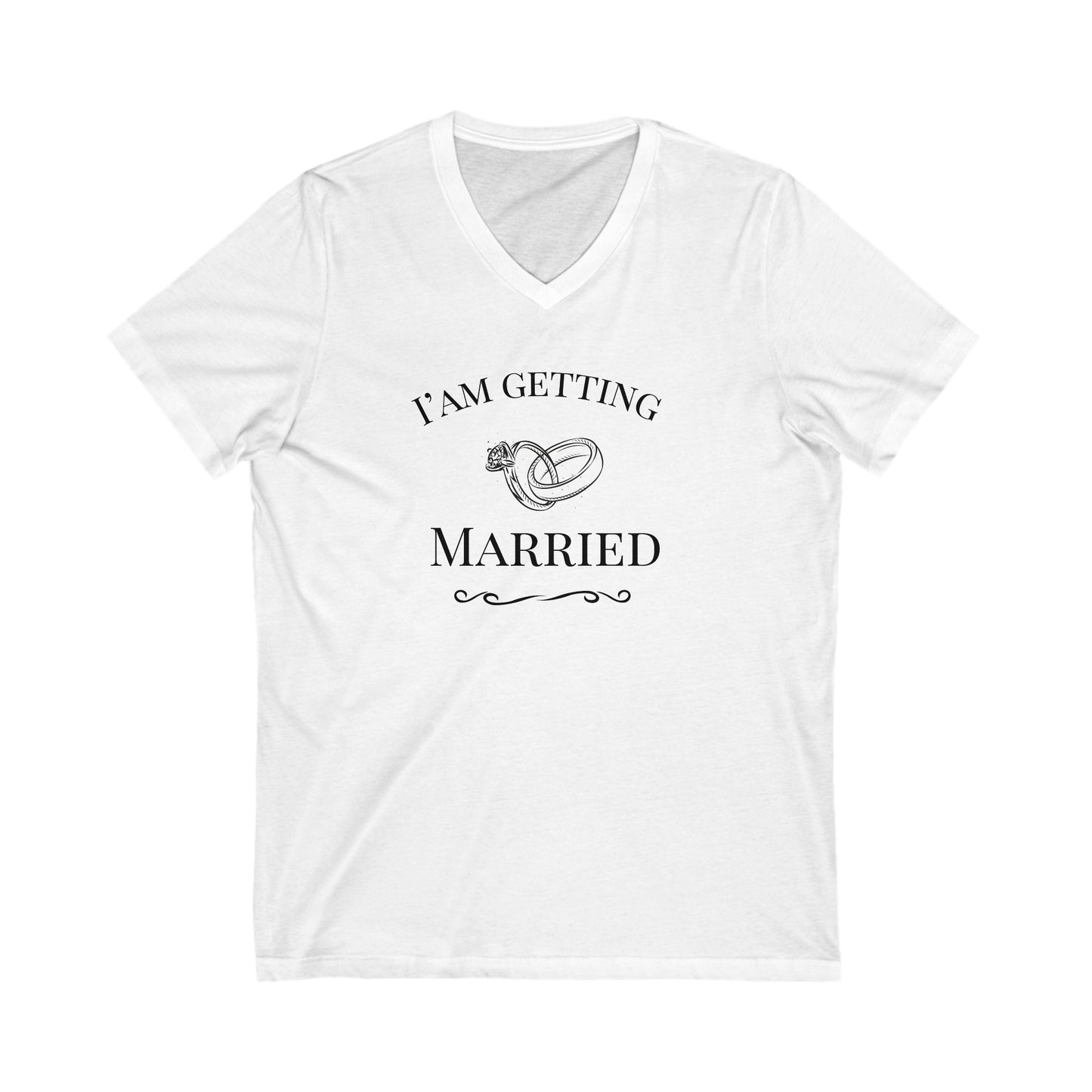 bride Short Sleeve V-Neck Tee, bridal shirt, engagement gifts, bridal shower bachelorette shirt, bridal party shirts , Ian getting married