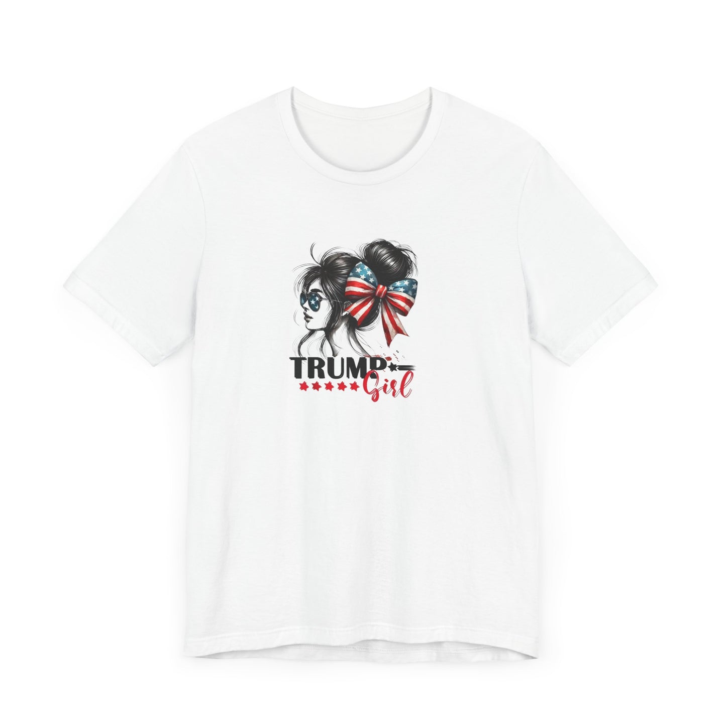 Funny Trump Girls Unisex Tee, Short Sleeve Election Shirt, Political Graphic Tshirt, Humorous President Top, Patriotic Clothes Gift