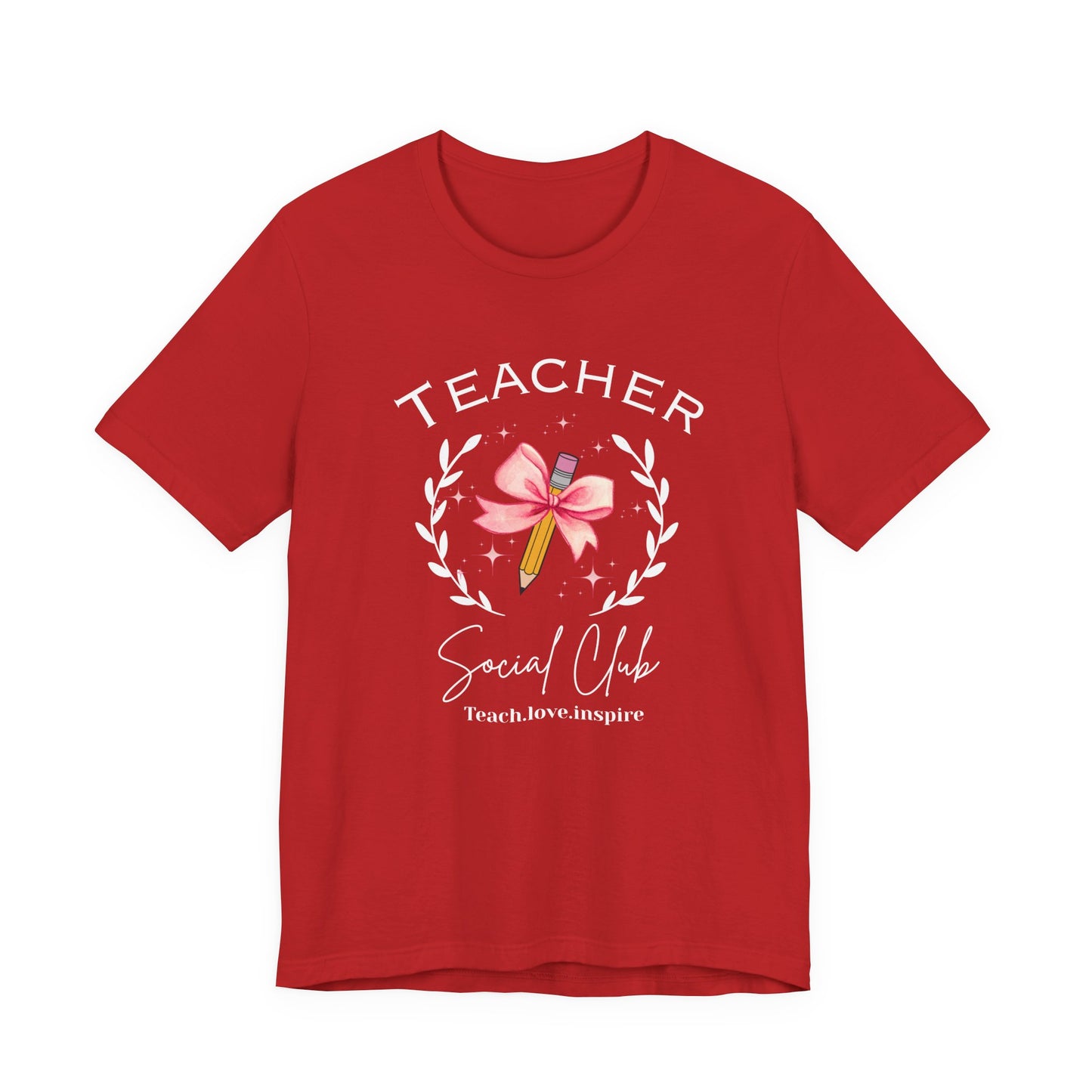Cute Pencil with Bow coquette style  Unisex Tee, Creative Gift  Teacher Appreciation Shirt, Gift for Students, Birthday Surprise