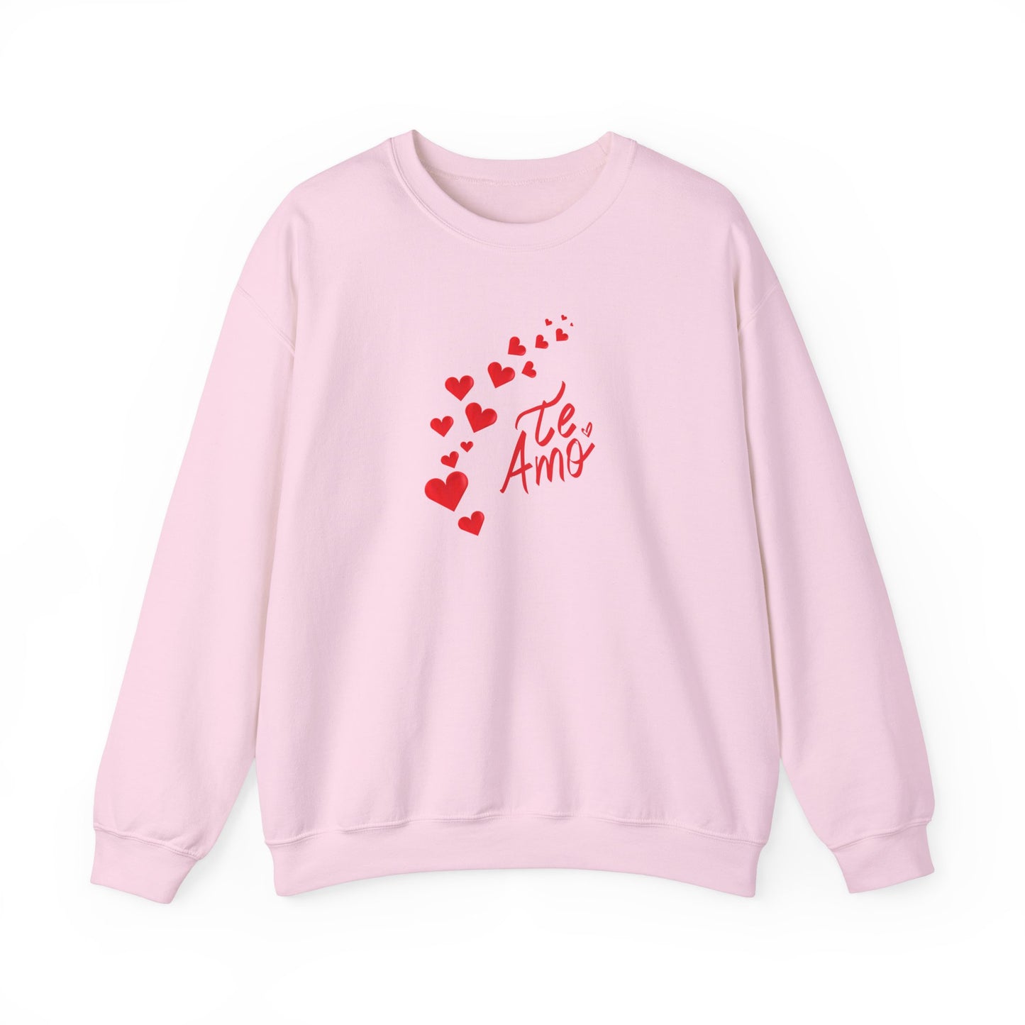 Valentines Day Unisex Sweatshirt, Te Amo Love Hearts Jumper, Romantic Couples Gift, Valentine's Apparel, Heart Print Pullover, Valentine's