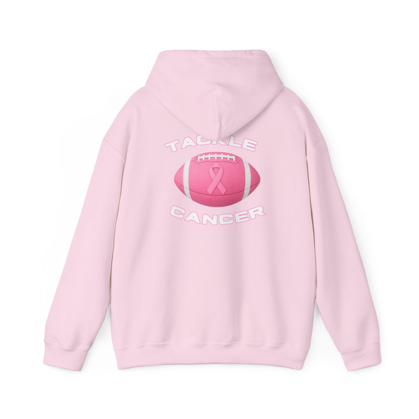 Pink Ribbon Football Hoodie - Tackle Cancer Awareness Sweatshirt, Unisex Gift, Support Breast Cancer Month, Sports Sweater, [...]