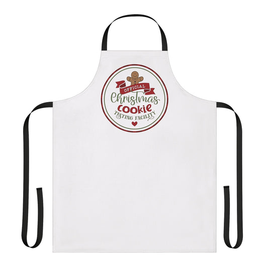 Christmas baking apron , baking cookies, cookies for Santa, holiday apron, Merry Christmas gift