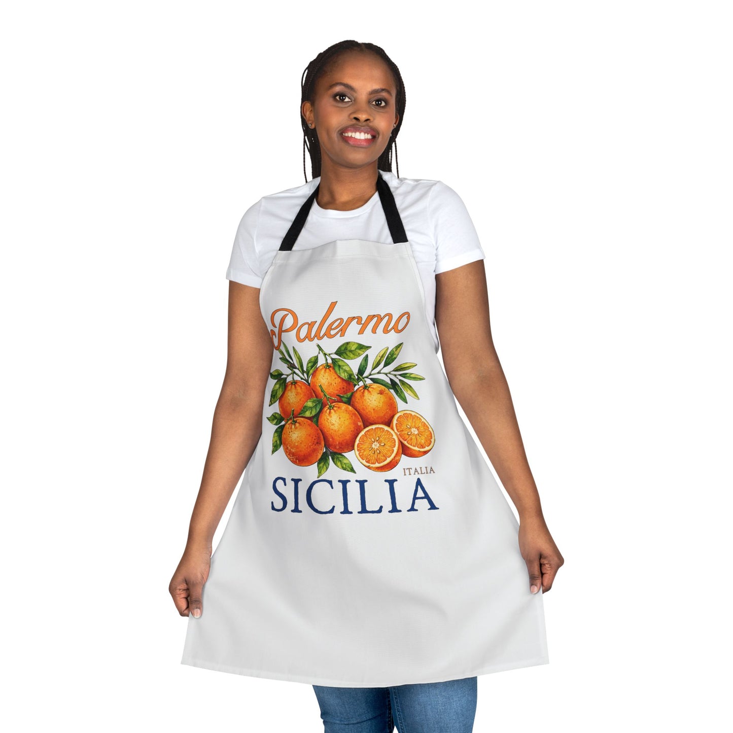 Palermo Sicilia Orange Kitchen Apron