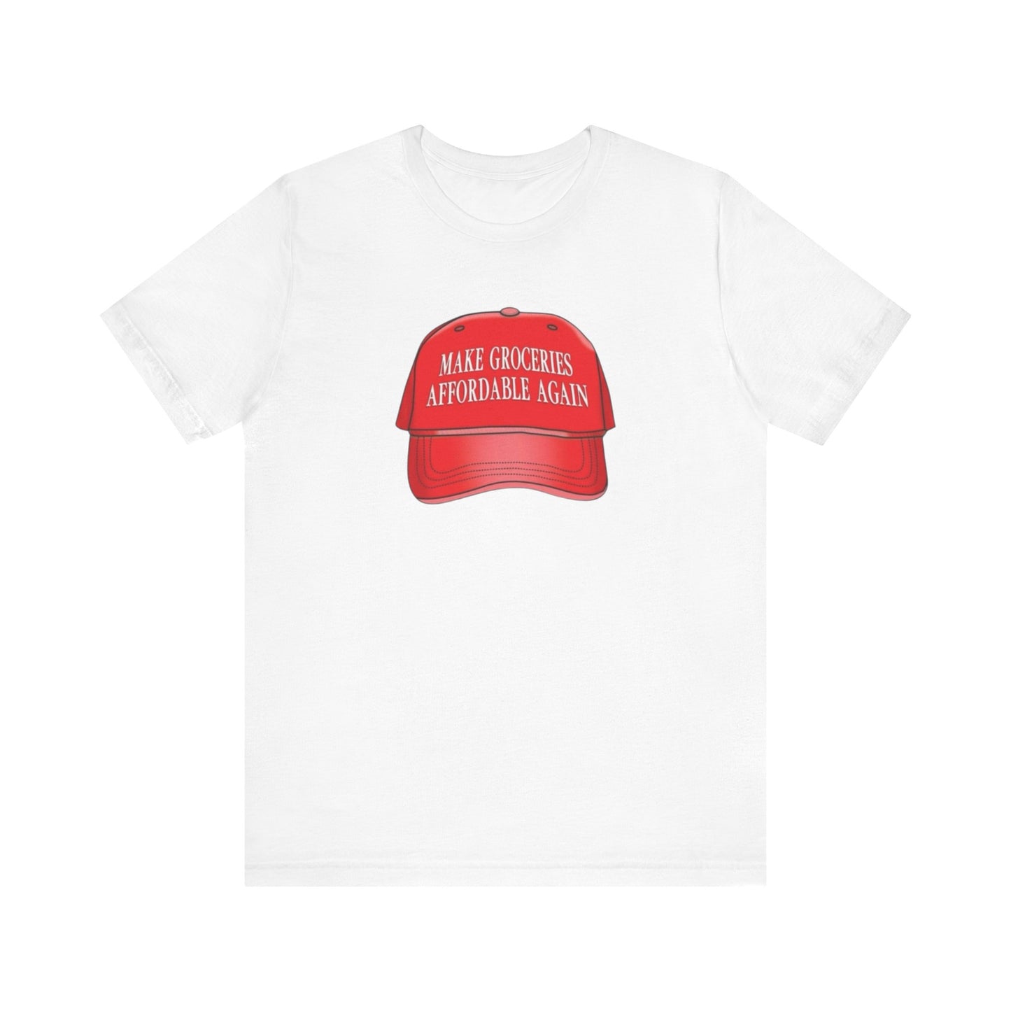Trump Make groceries great again T-Shirt, Funny conservative political tee, Unisex Jersey Short Sleeve Shirt, Political satire gift, MAGA