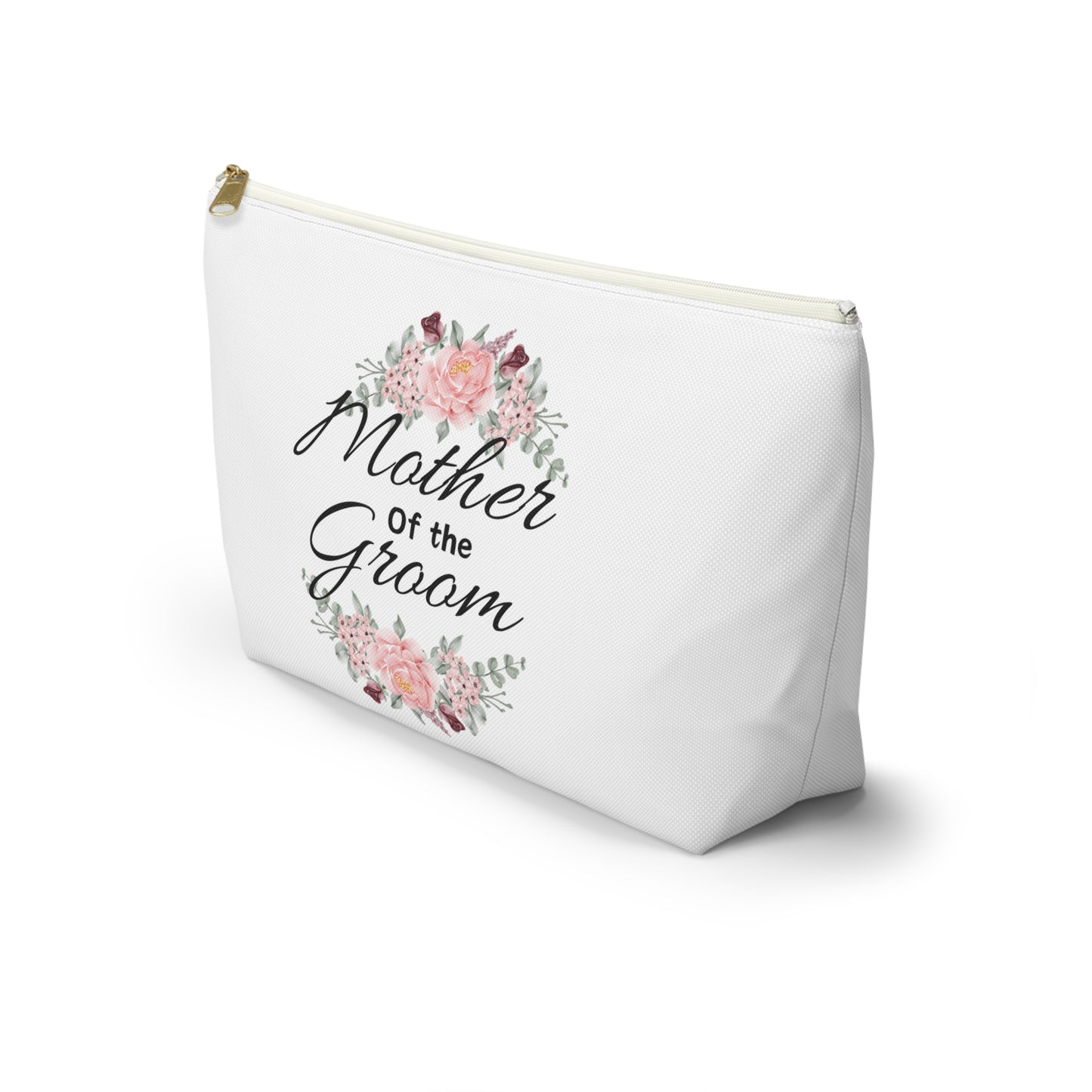 Mother of the groom , wedding favor, toiletry bag , makeup bag , accessory bag great bags for a while, wedding parties, bridal party gift bags