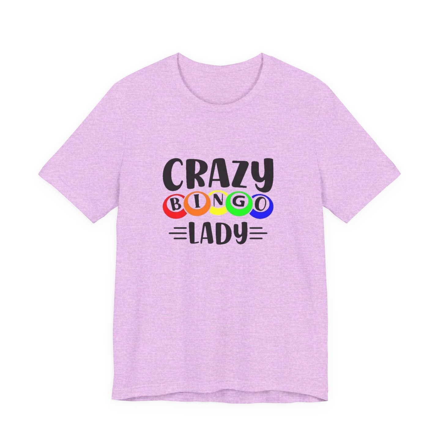 Crazy Bingo Lady Unisex Tee - Fun Gift for Bingo Lovers, Bingo Night Tee, Game Night Apparel, Casual Wear, Birthday Gift
