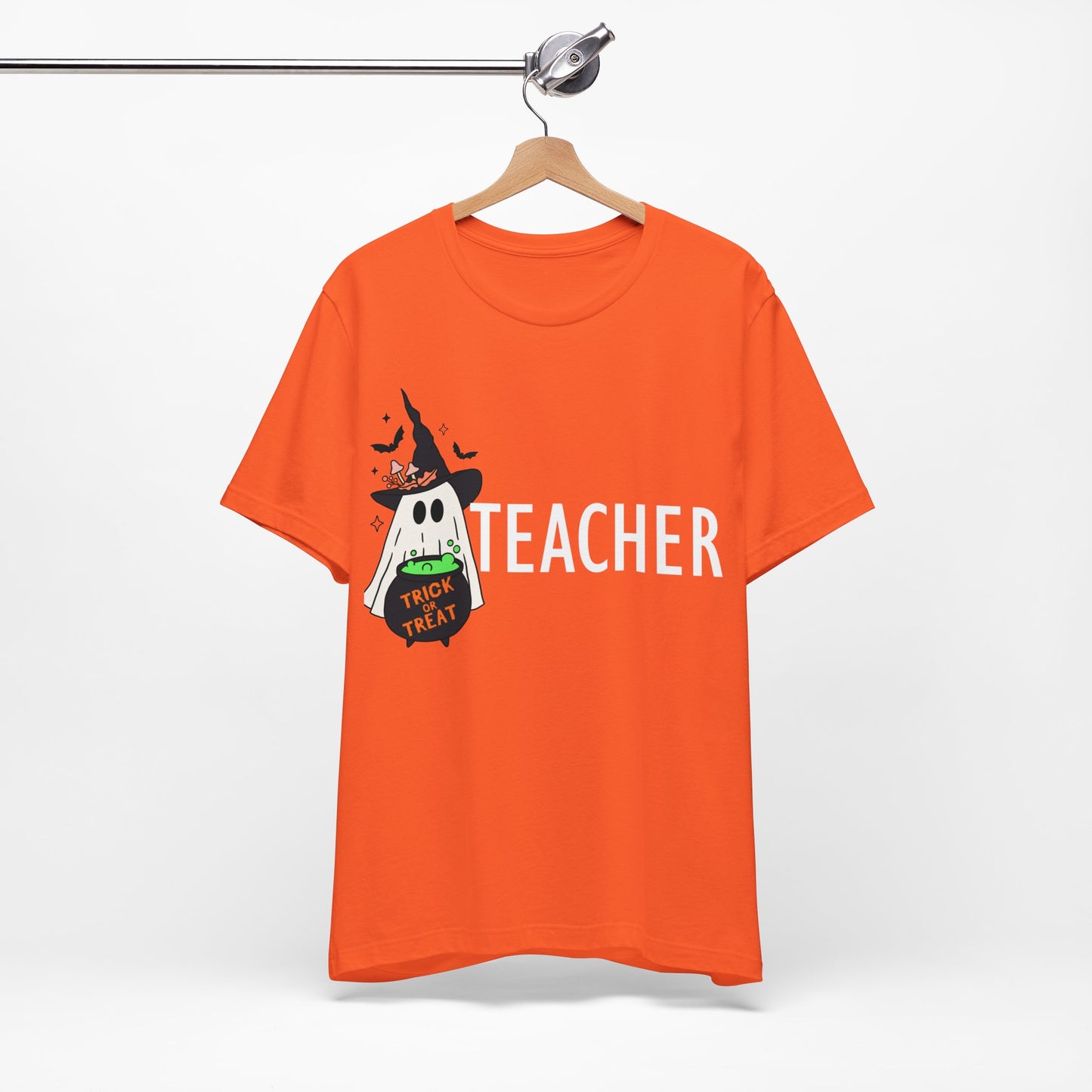 Teachers spooky  Jersey Short Sleeve Tee, I teach cutest pumpkins in the patch shirt for teacher, Halloween shirts. Men and women teacher shirts