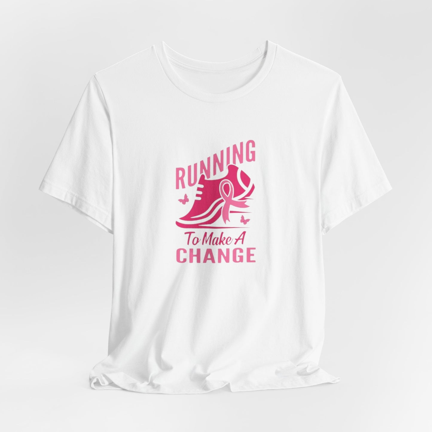 Breast cancer awareness running Unisex Jersey Short Sleeve Tee, breast cancer awareness for runners shirt