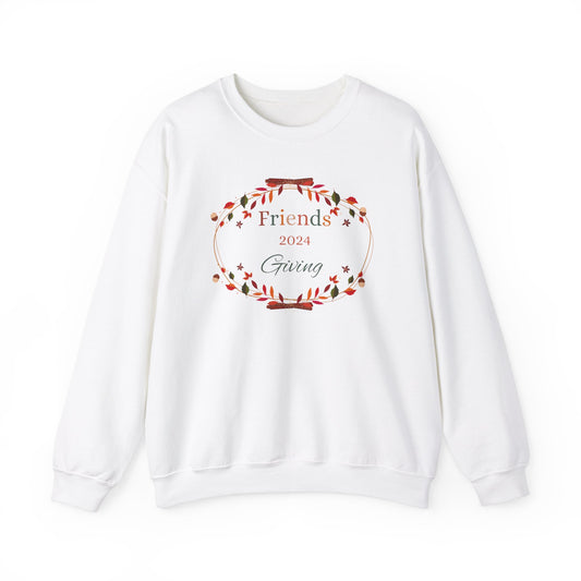 Friendsgiving 2024 Sweatshirt, Thanksgiving Crewneck ,Fall Feast Pullover, Holiday Gathering Sweater, Autumn Celebration Top