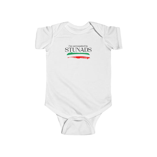 Cute Infant Bodysuit - I'm Surrounded by Stunads, Baby Shower Gift, Newborn Outfit, Funny Baby Clothes, Toddler Apparel