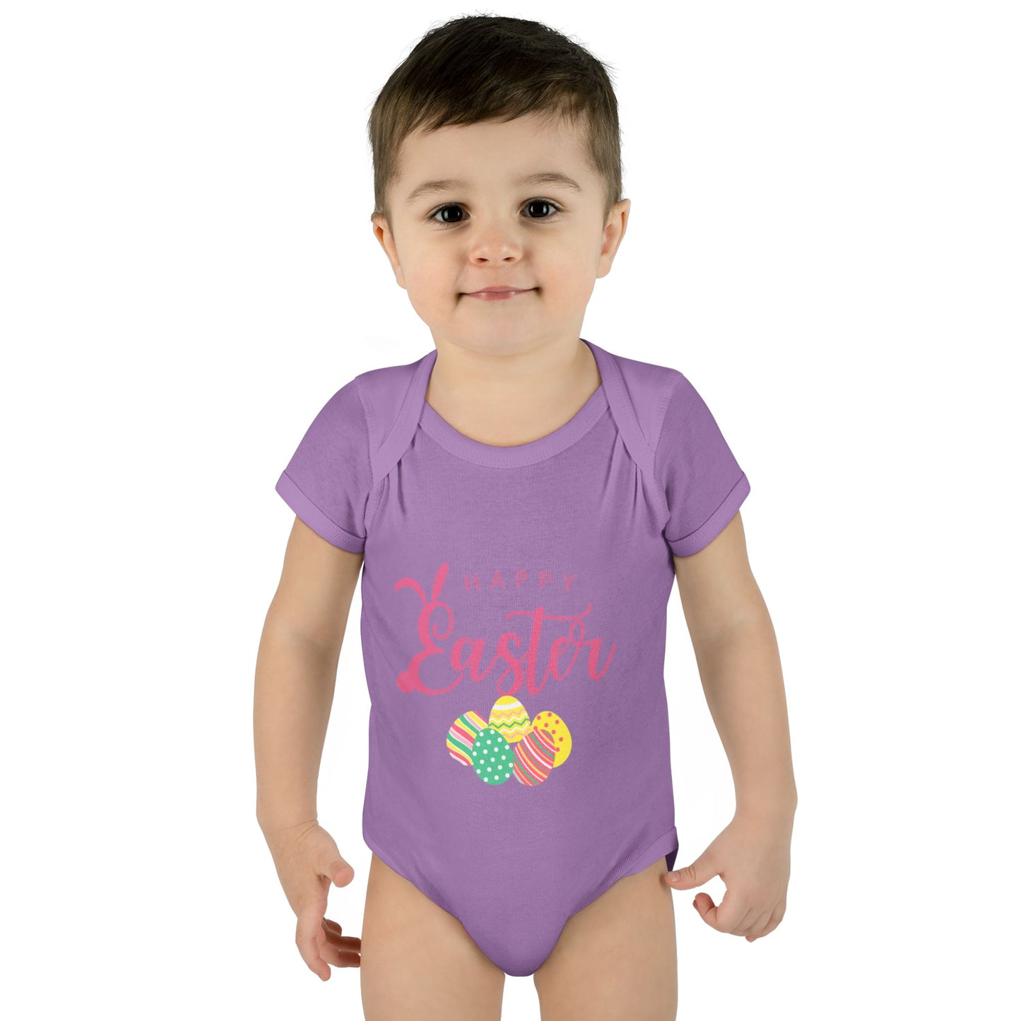 Happy Easter Infant Bodysuit, Cute Baby Outfit, baby first Easter, matching family shirts, Toddler Apparel, Newborn Easter Shirt