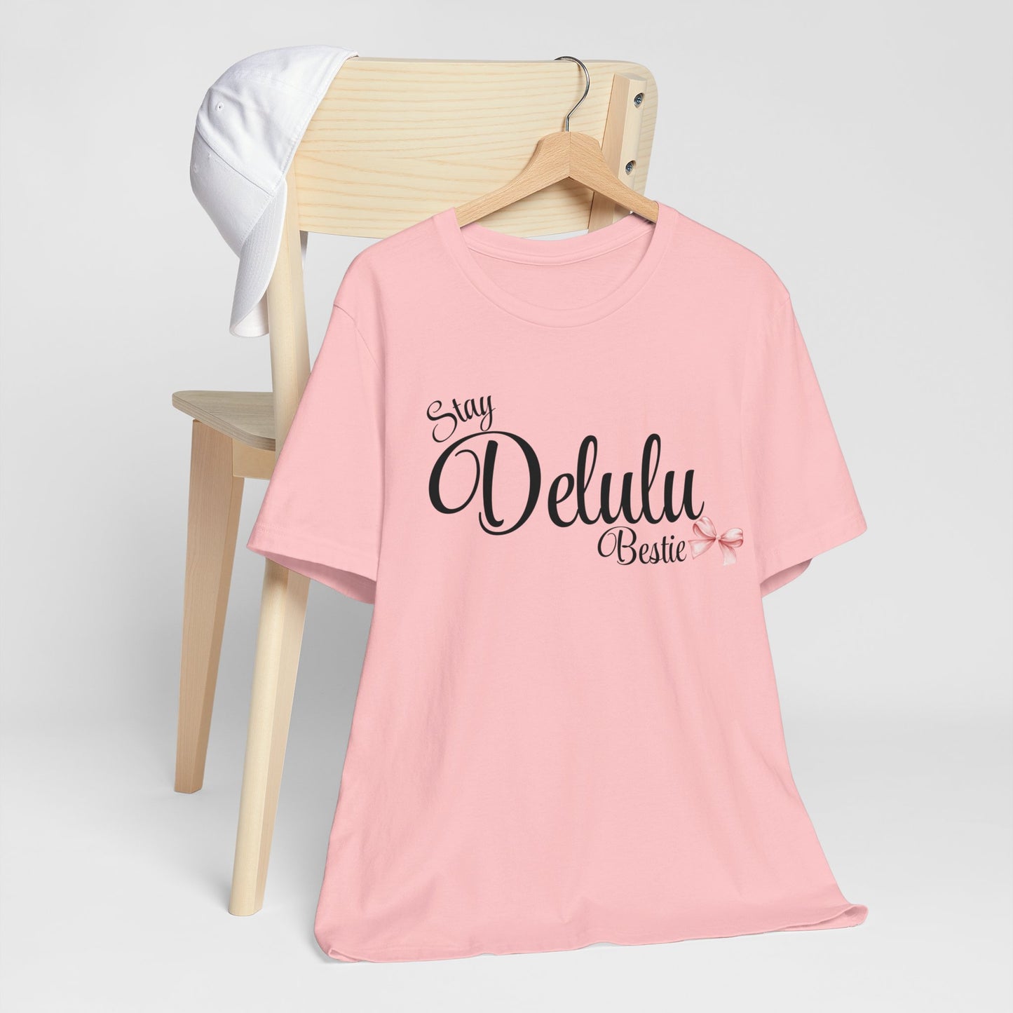 Delulu state of mind Unisex Jersey Short Sleeve Tee. Back to school shirt for middle school best friend shirts, stay Delulu besties