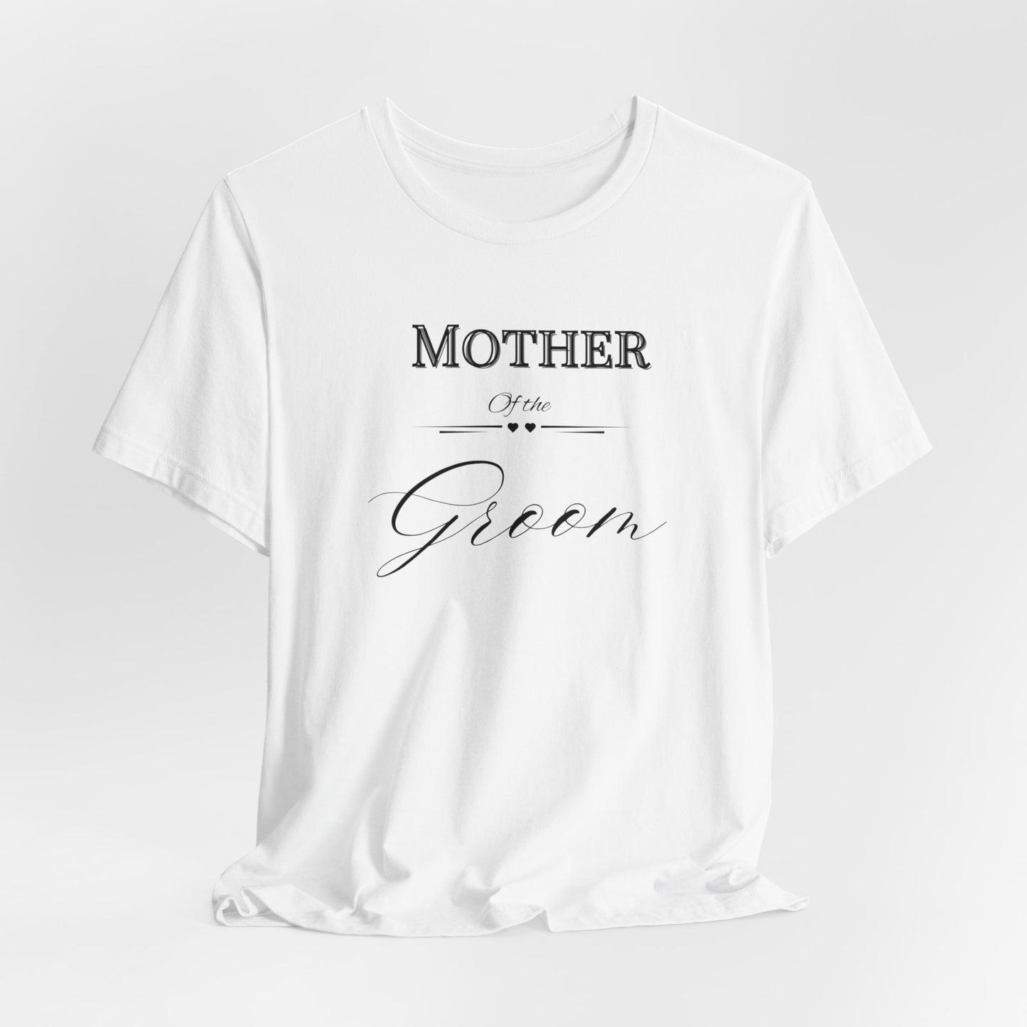 Mother of the groom of Unisex Jersey Short Sleeve Tee, bridal party shirt for grooms mother, wedding party shirts Express Delivery available