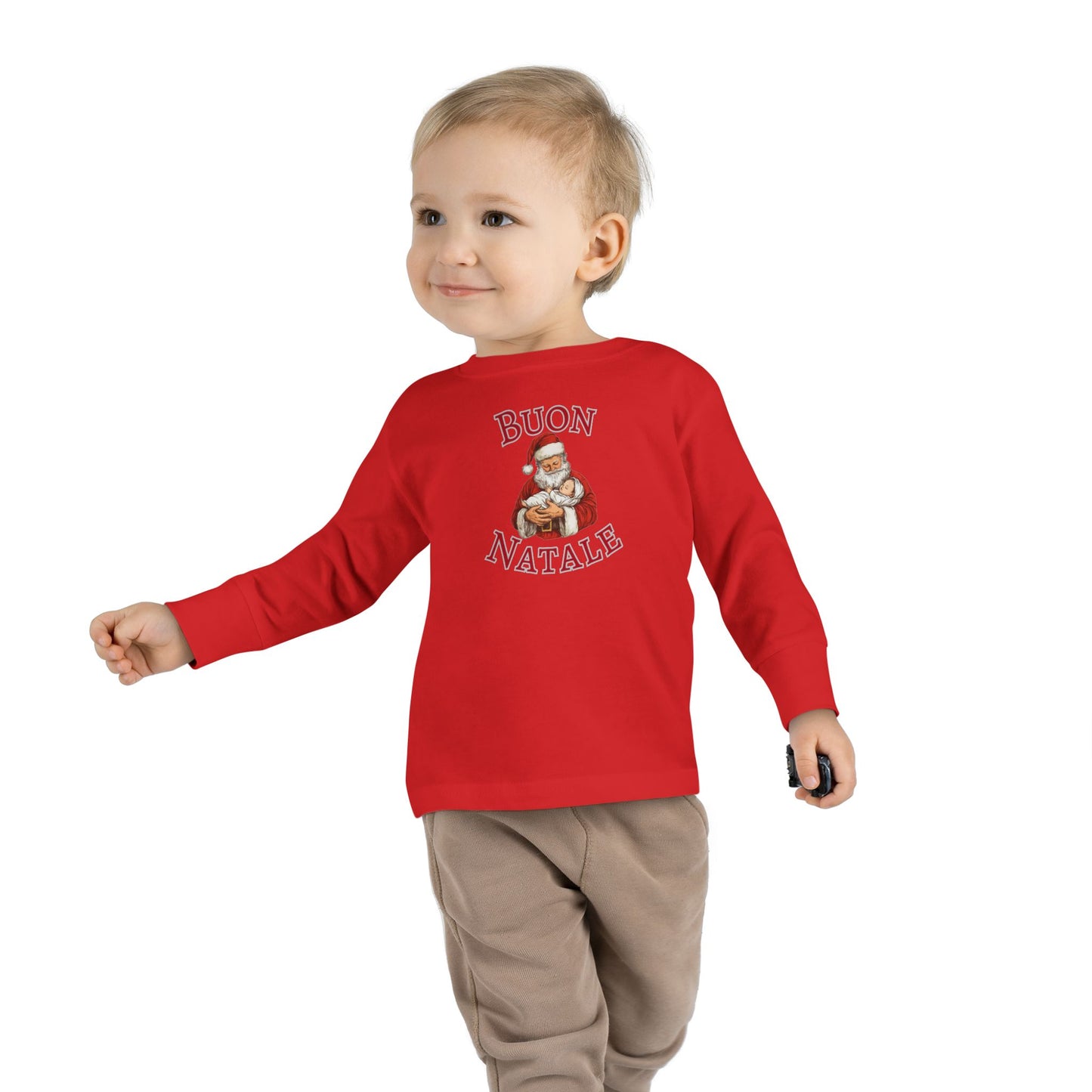 Buon Natale Santa, Toddler Long Sleeve Tee | Christmas