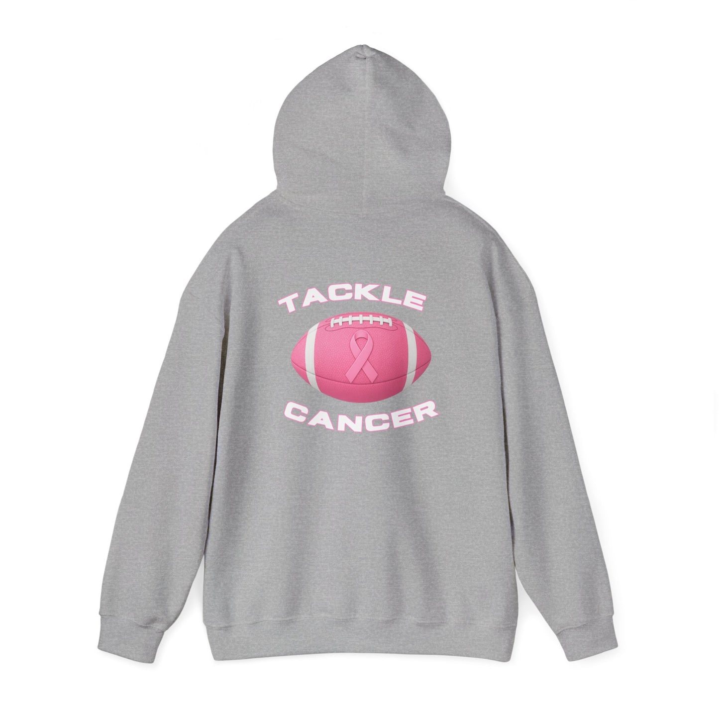 Pink Ribbon Football Hoodie - Tackle Cancer Awareness Sweatshirt, Unisex Gift, Support Breast Cancer Month, Sports Sweater, [...]