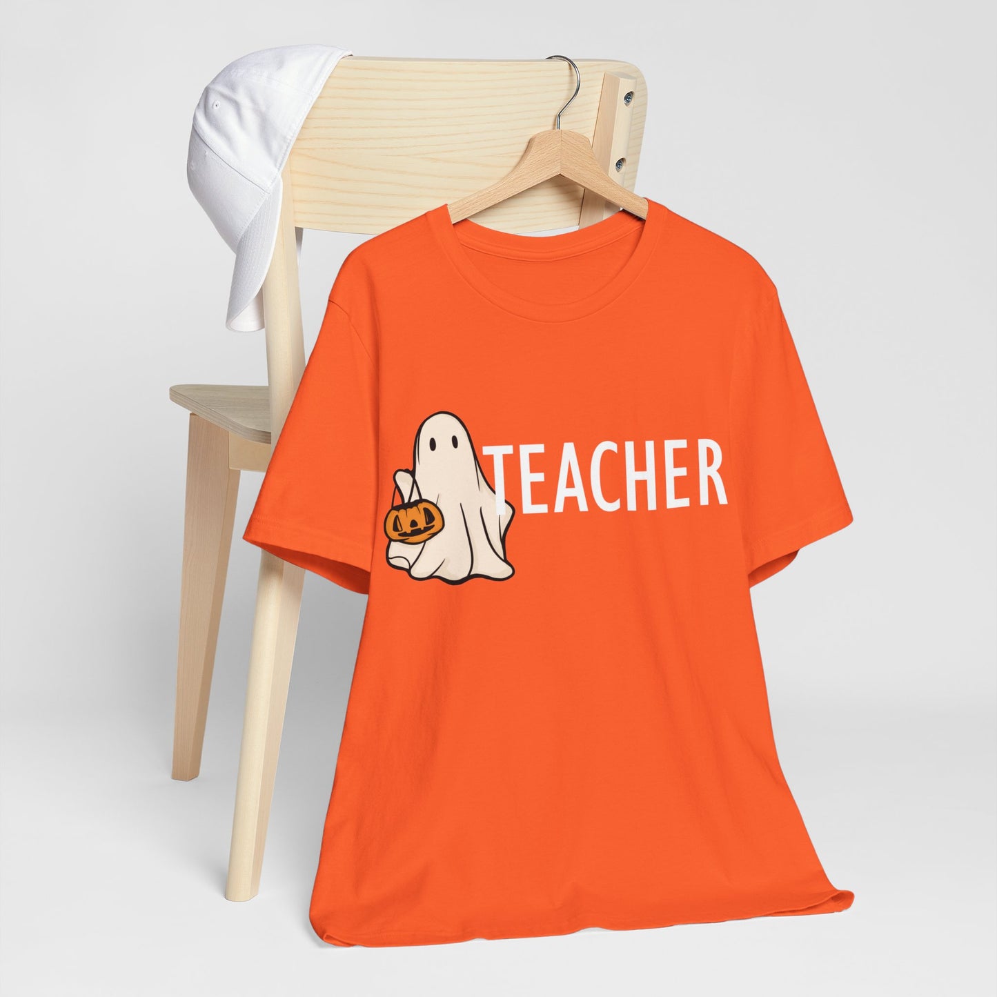 Teachers spooky  Jersey Short Sleeve Tee, I teach cutest pumpkins in the patch shirt for teacher, Halloween shirts. Men and women teacher shirts