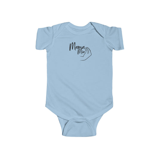 Mamma Mia  Infant Fine Jersey Bodysuit, funny baby outfit , great gift for baby shower or new born gifts , good luck , baby blessing evil eye, Italian flag butterfly
