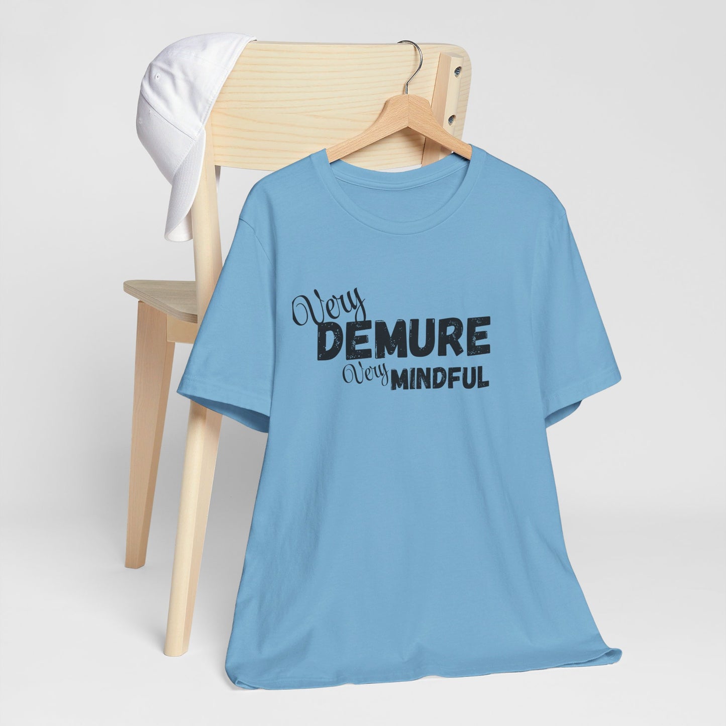 Very demure very mindful cutesy Short Sleeve Tee, tik tok trend shirt, perfect for back to school teen birthdays and Christmas