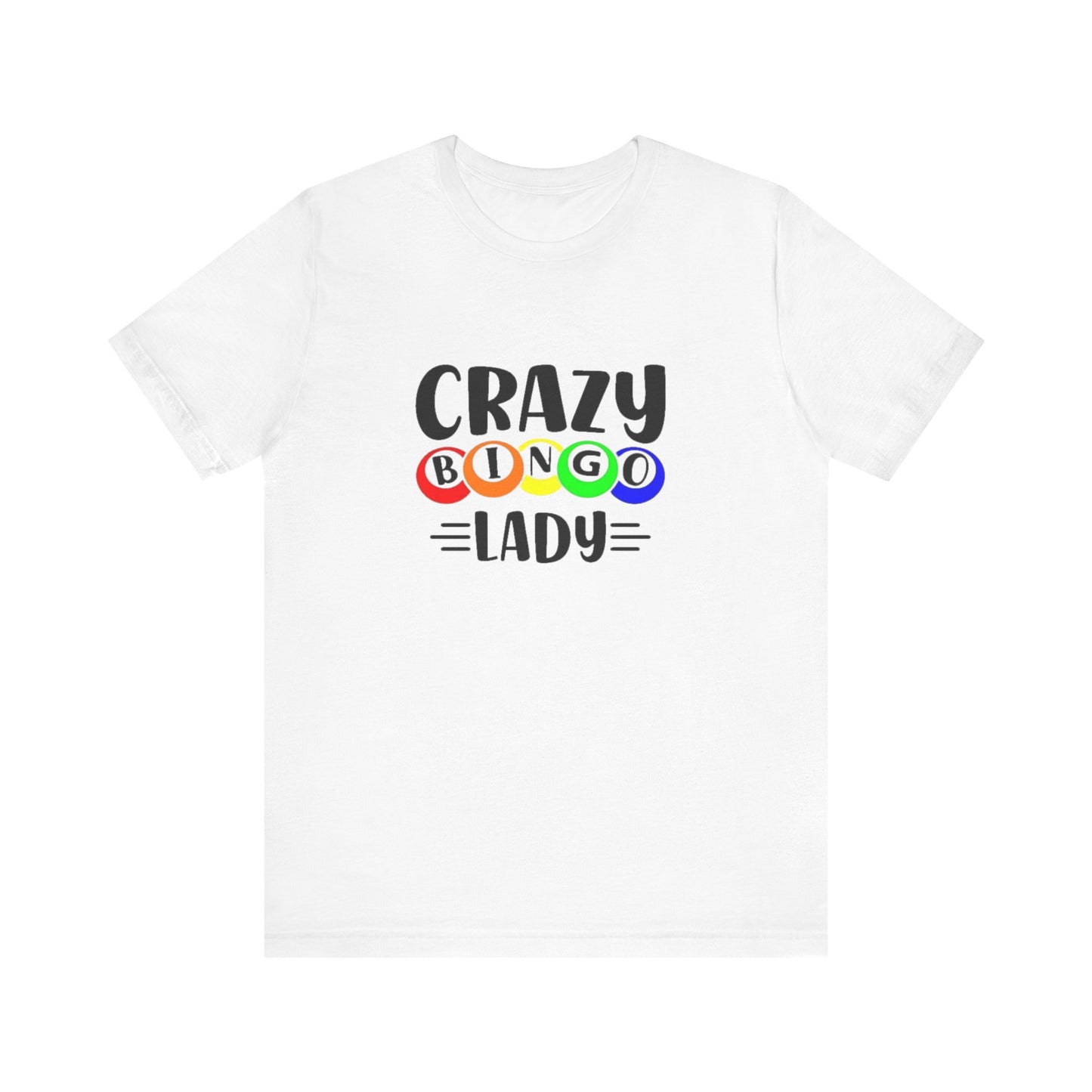 Crazy Bingo Lady Unisex Tee - Fun Gift for Bingo Lovers, Bingo Night Tee, Game Night Apparel, Casual Wear, Birthday Gift