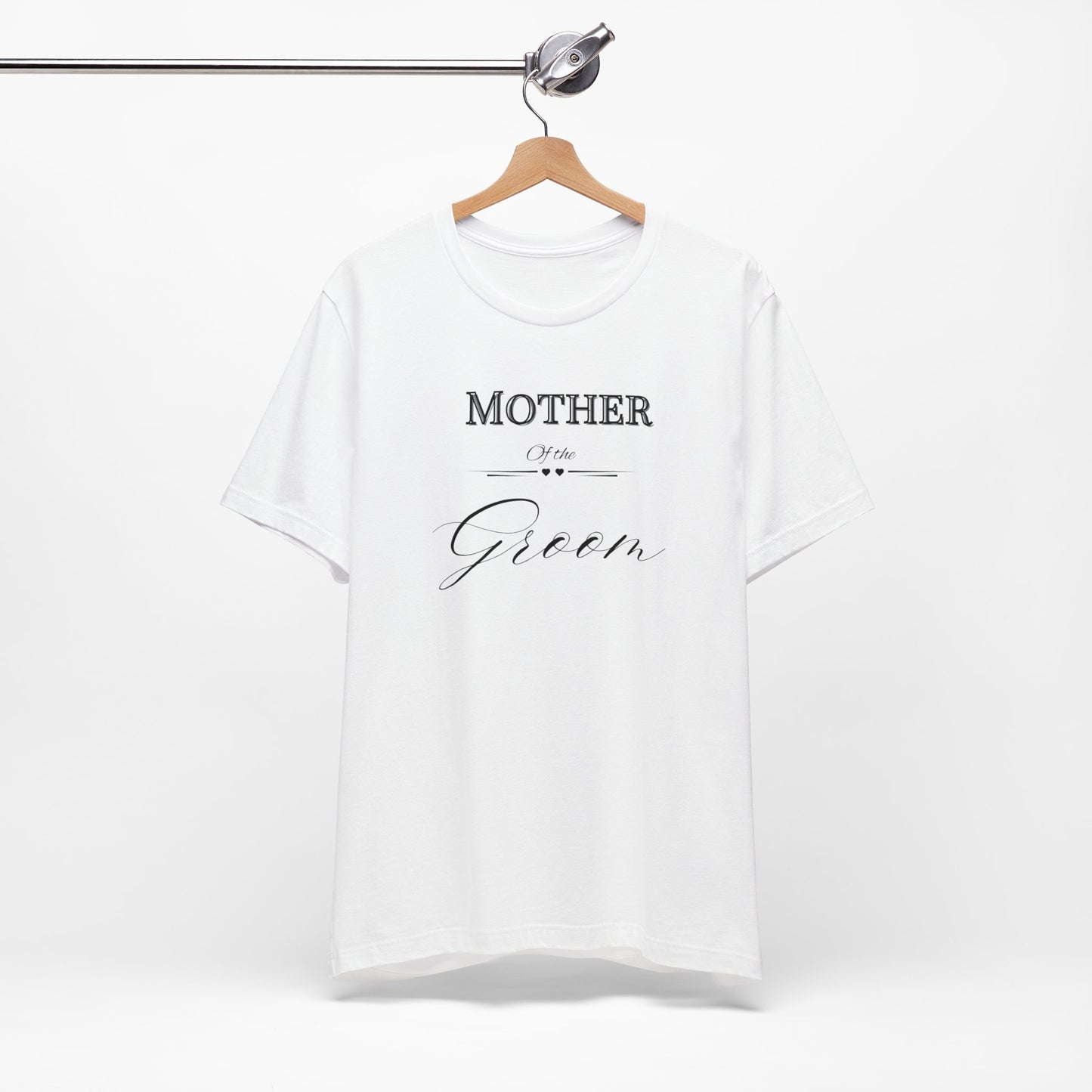 Mother of the groom of Unisex Jersey Short Sleeve Tee, bridal party shirt for grooms mother, wedding party shirts Express Delivery available