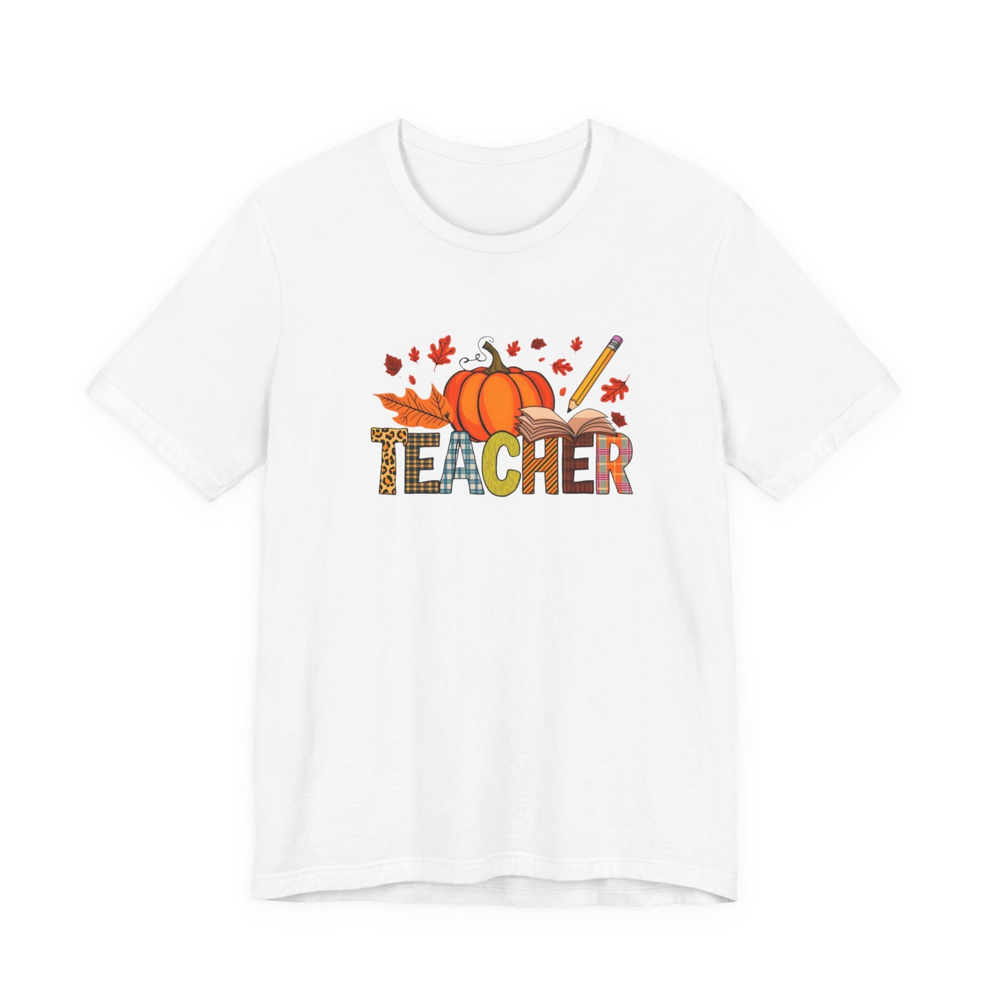 Autumn Teacher Tee - Perfect for Fall Celebrations, Teacher Appreciation, Classroom Spirit, Halloween & Thanksgiving, Gift for Educators