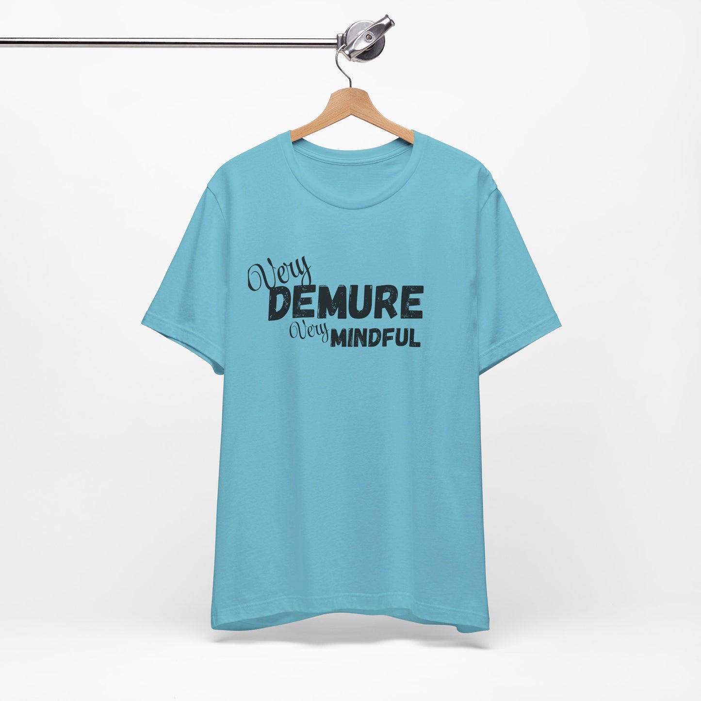 Very demure very mindful cutesy Short Sleeve Tee, tik tok trend shirt, perfect for back to school teen birthdays and Christmas