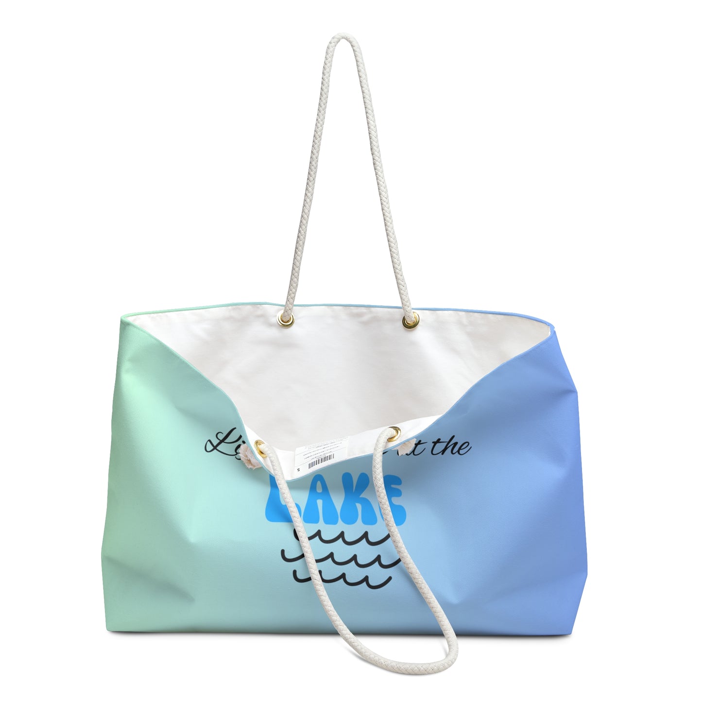 Lake life weekender, Life is better at the lake tote tote bag, great gift for family members, travel pool and beach