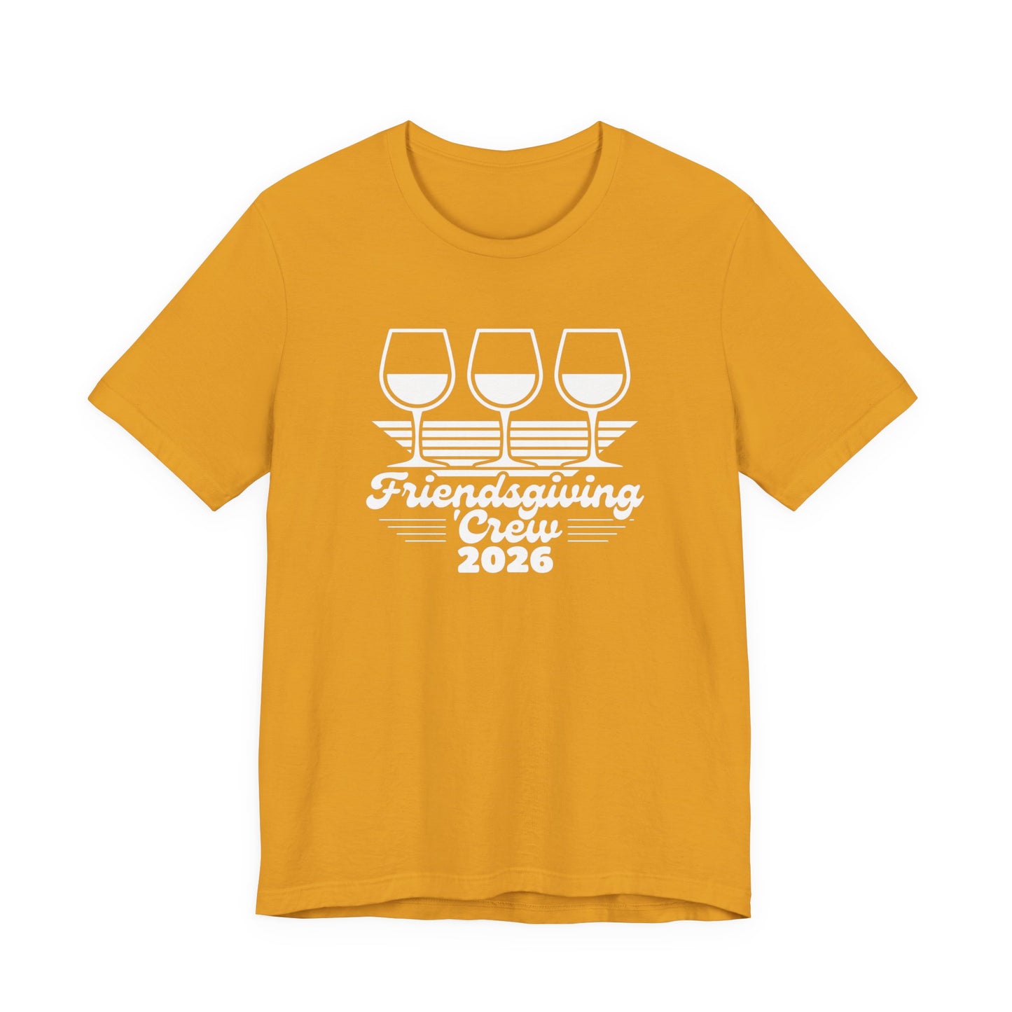 Friendsgiving Happens Wine Tasting Tee — 'Sip Happens' Glasses Graphic