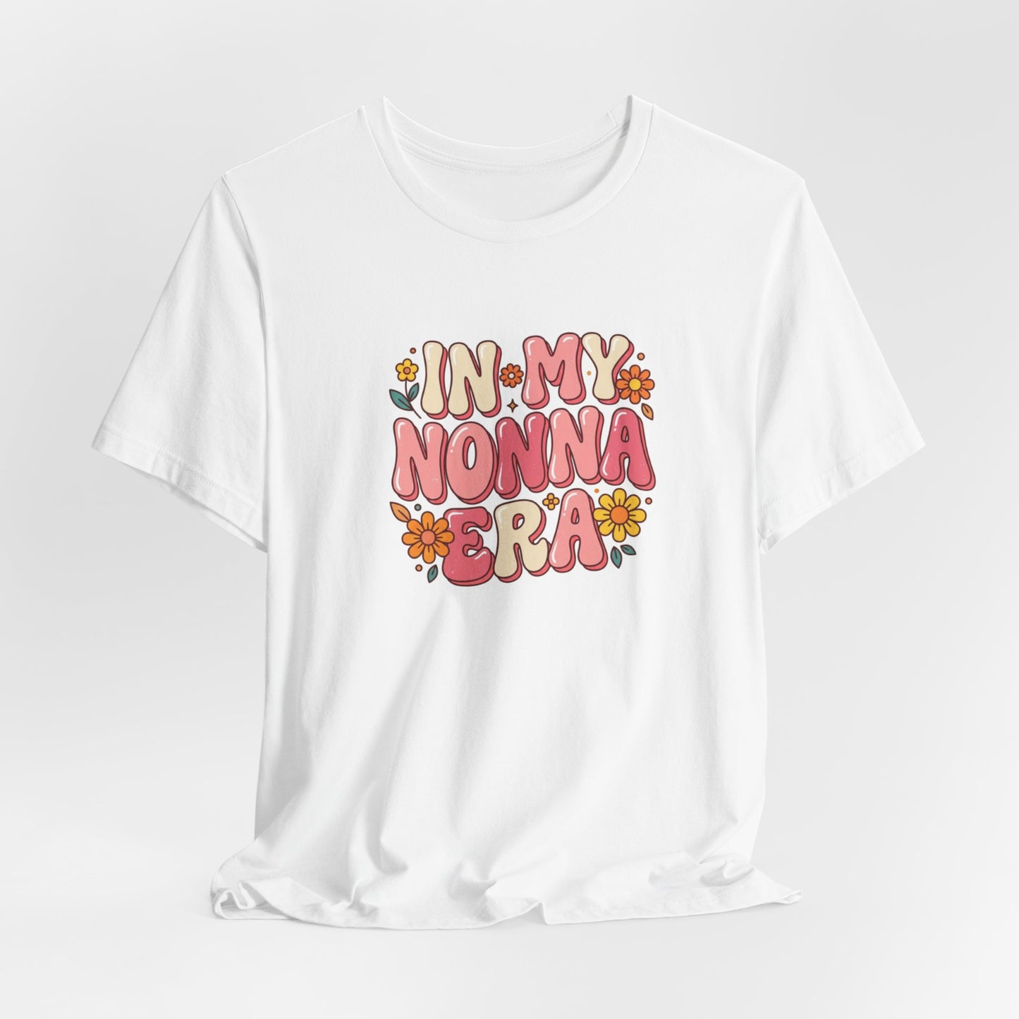 T-Shirt — "In My Nonna Era" Retro Floral Italian Grandma Tee