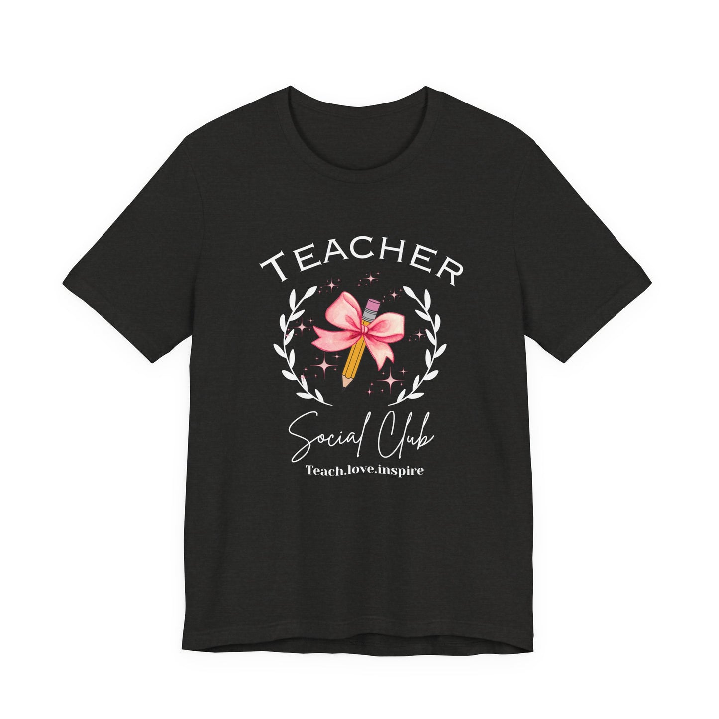 Cute Pencil with Bow coquette style  Unisex Tee, Creative Gift  Teacher Appreciation Shirt, Gift for Students, Birthday Surprise