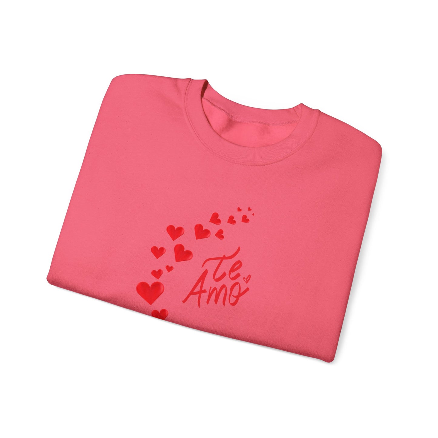 Valentines Day Unisex Sweatshirt, Te Amo Love Hearts Jumper, Romantic Couples Gift, Valentine's Apparel, Heart Print Pullover, Valentine's