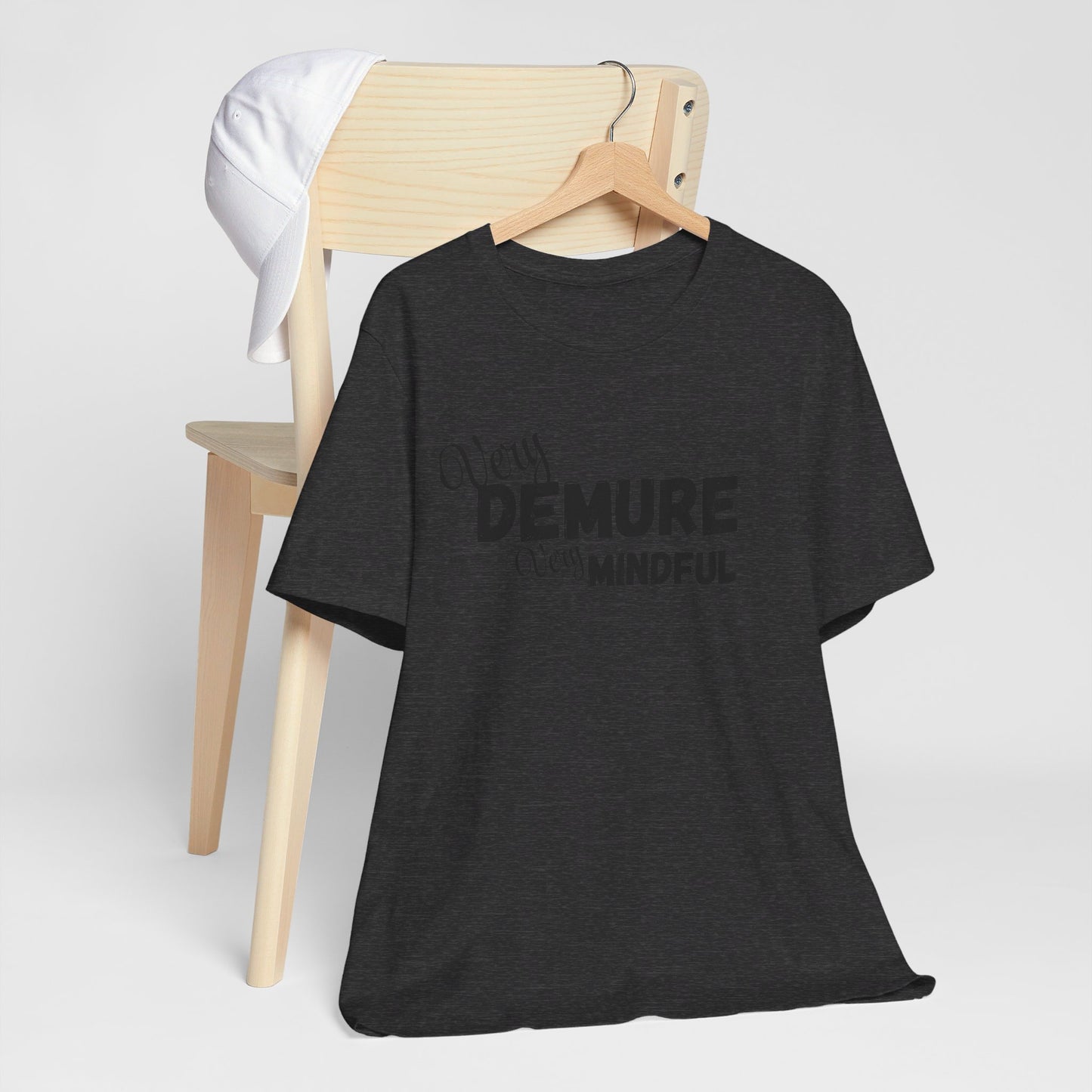 Very demure very mindful cutesy Short Sleeve Tee, tik tok trend shirt, perfect for back to school teen birthdays and Christmas