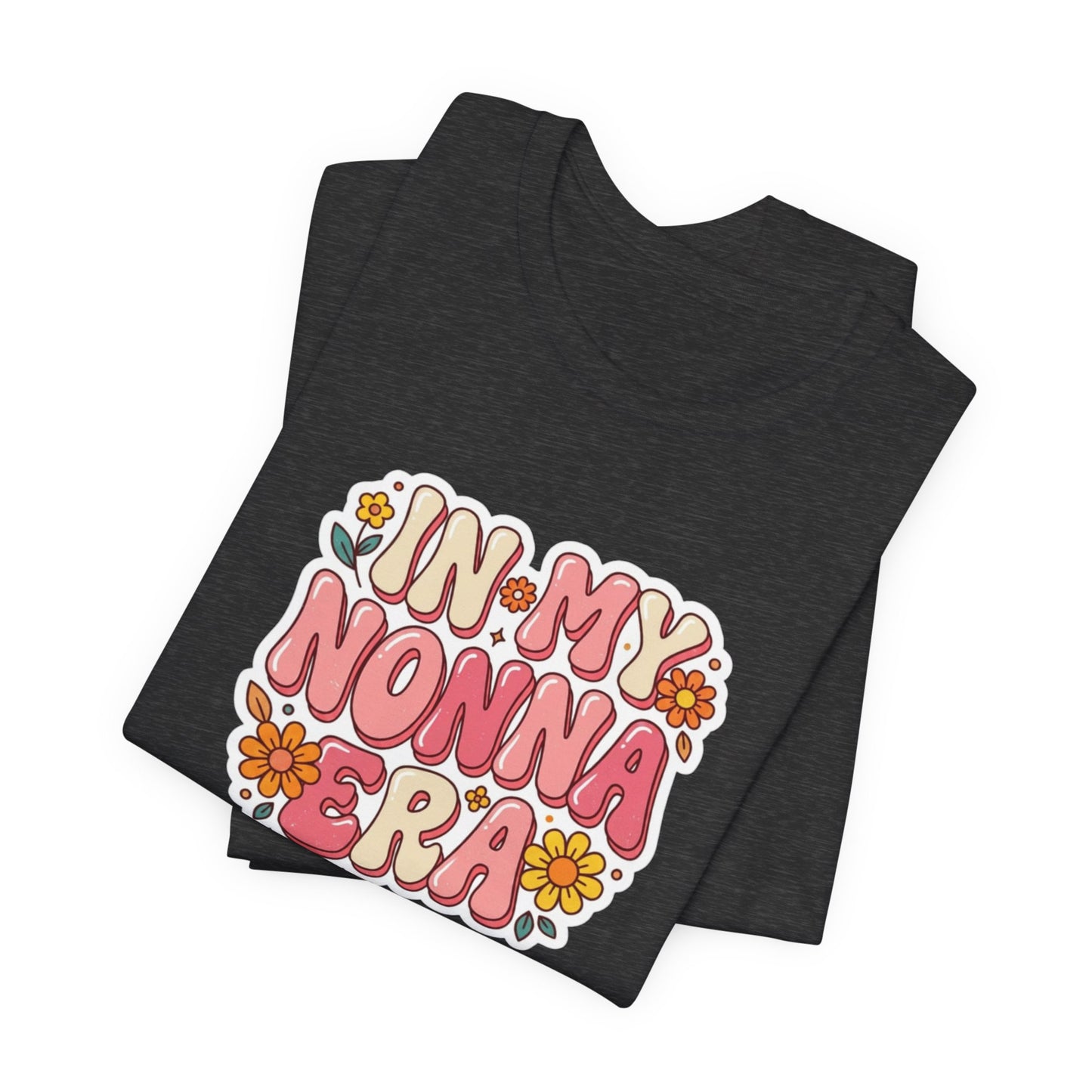 T-Shirt — "In My Nonna Era" Retro Floral Italian Grandma Tee