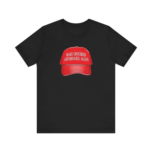 Trump Make groceries great again T-Shirt, Funny conservative political tee, Unisex Jersey Short Sleeve Shirt, Political satire gift, MAGA