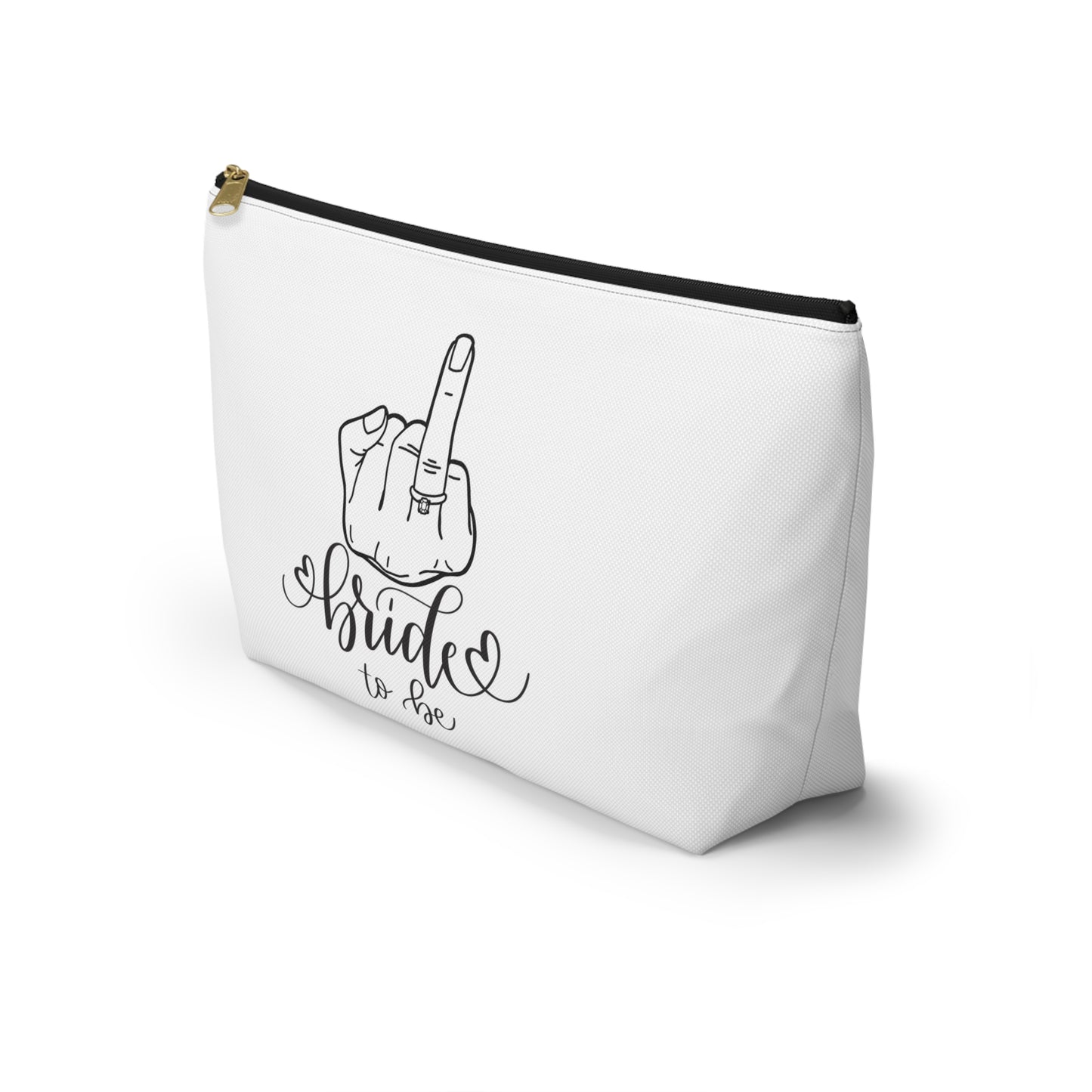 Bride to be, engagement,bride era , bride , makeup bag , accessory bag
