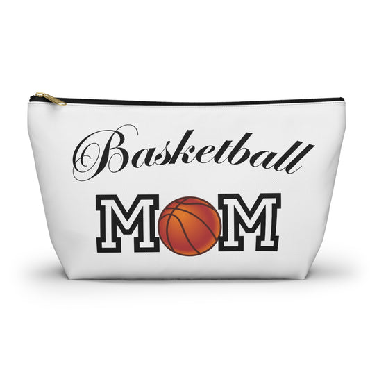 Basketball mom, basketball, mom toiletry bag, makeup bag, accessory bag  great gift bags for moms, Christmas birthday and mother day gifts.