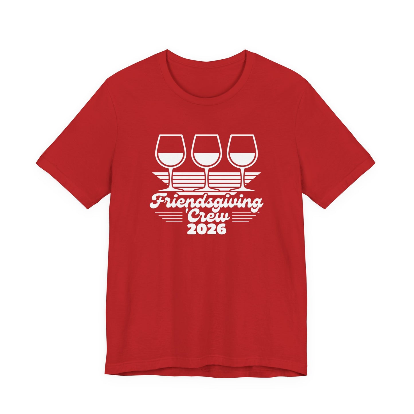 Friendsgiving Happens Wine Tasting Tee — 'Sip Happens' Glasses Graphic