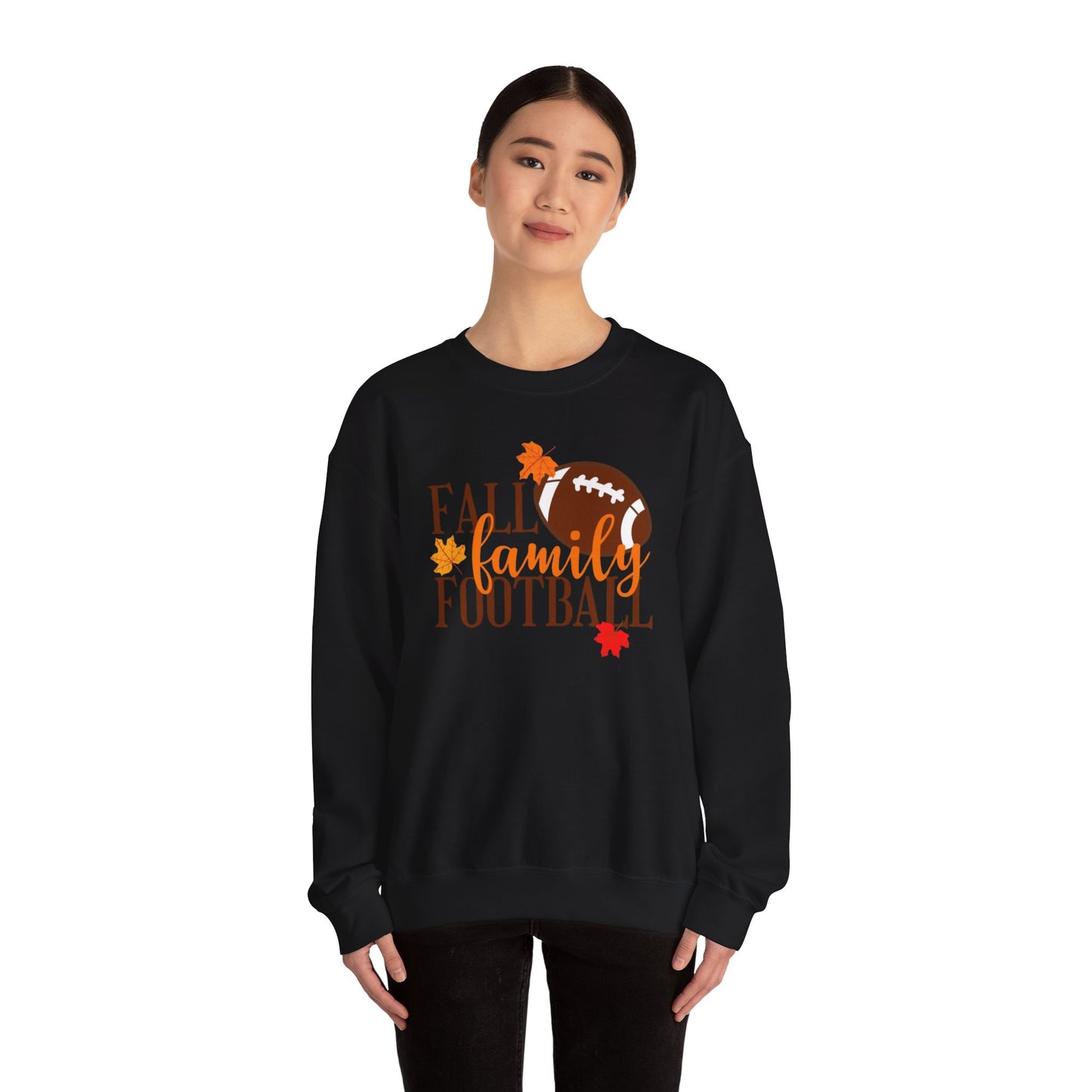Fall Family Football Sweatshirt, Thanksgiving Crewneck, thanksgiving, Autumn Sports Pullover, Football Fan Team Apparel, Cozy Fall Outerwear