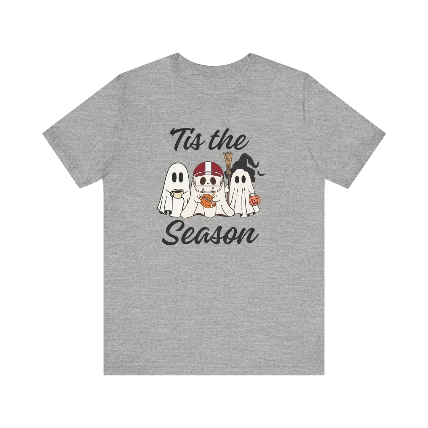 Funny Fall Football Ghost Unisex Tee Shirt, Fall Season, Halloween Costume, Football Fan Shirt, Football Season Shirt