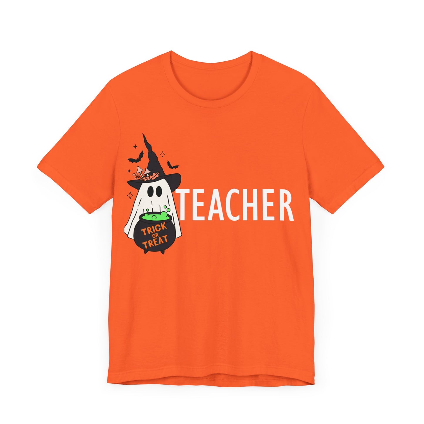 Teachers spooky  Jersey Short Sleeve Tee, I teach cutest pumpkins in the patch shirt for teacher, Halloween shirts. Men and women teacher shirts