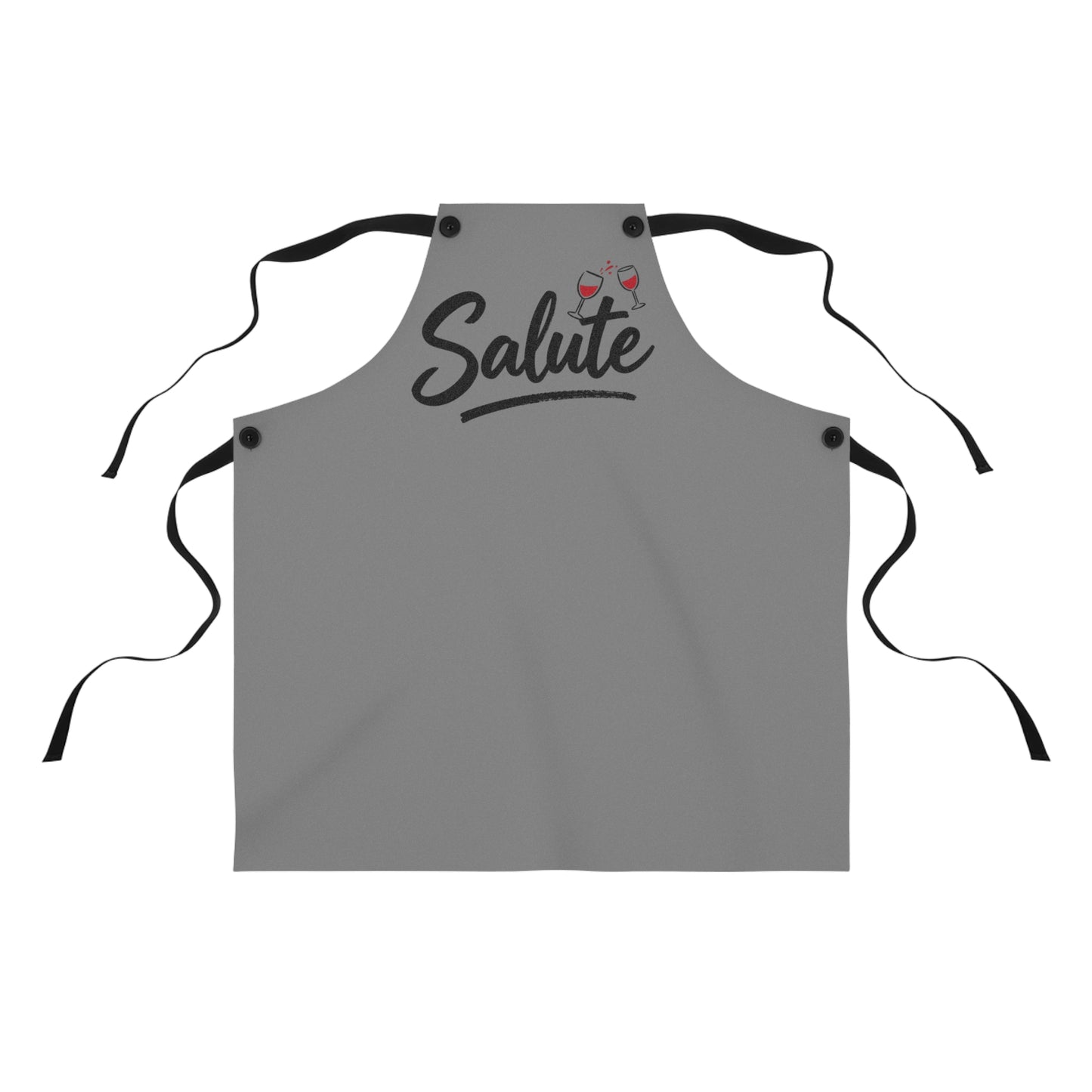 Salute Wine Apron — Cheers Cooking Apron for Wine Lovers