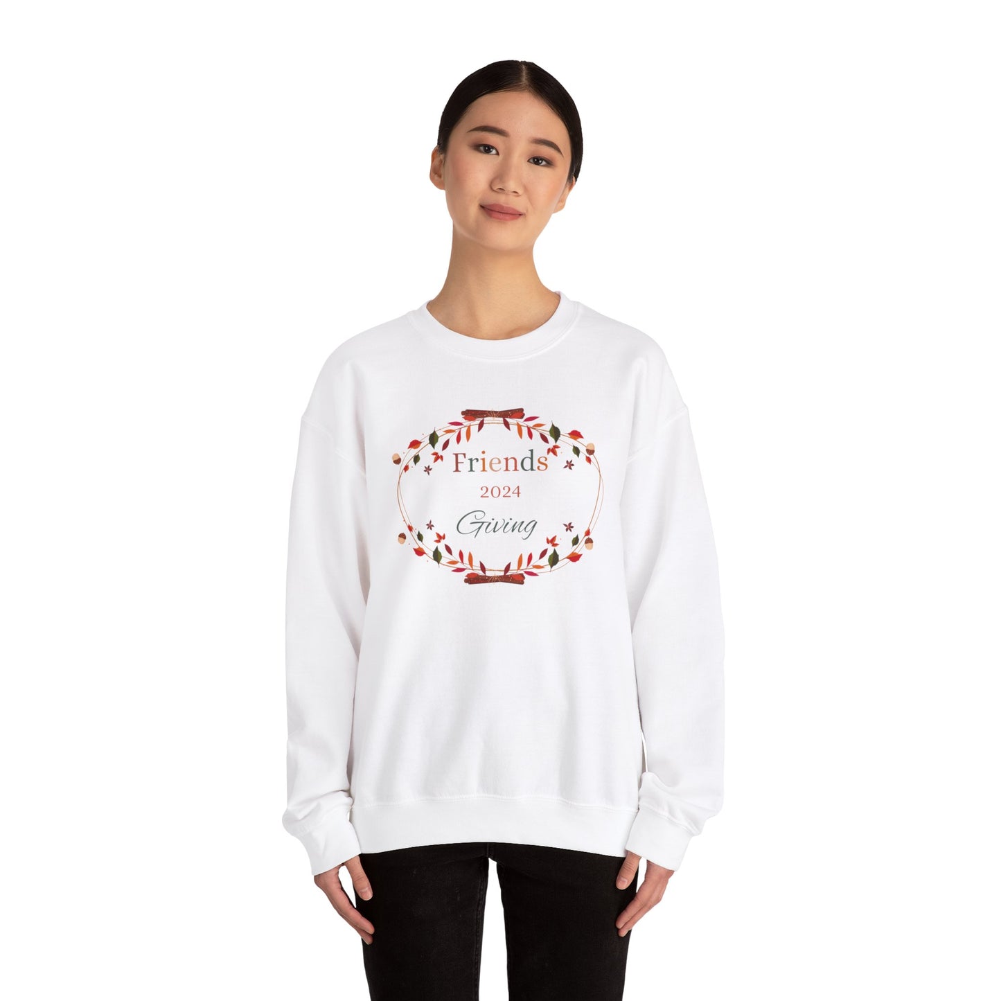 Friendsgiving 2024 Sweatshirt, Thanksgiving Crewneck ,Fall Feast Pullover, Holiday Gathering Sweater, Autumn Celebration Top